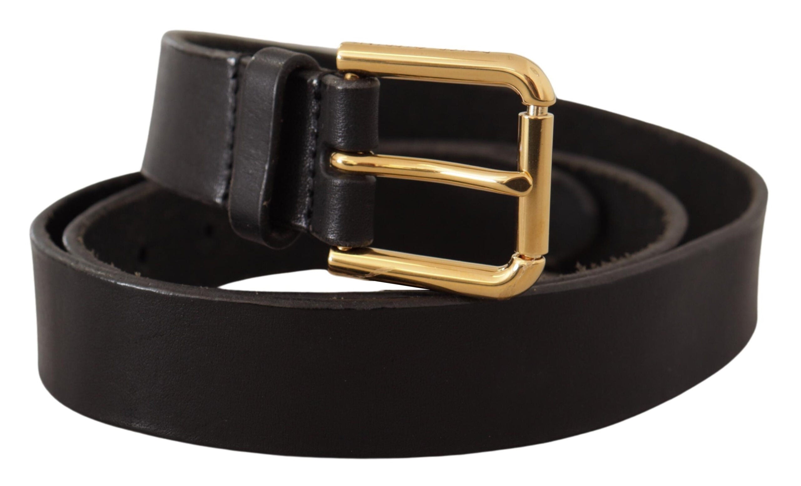 Dolce &amp; Gabbana Ceinture en cuir élégante avec boucle en métal