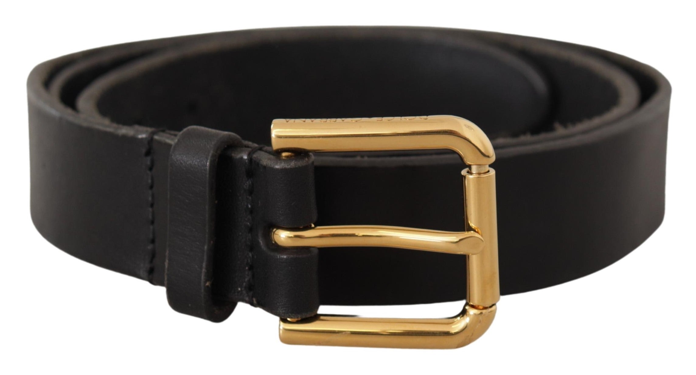 Dolce &amp; Gabbana Ceinture en cuir élégante avec boucle en métal