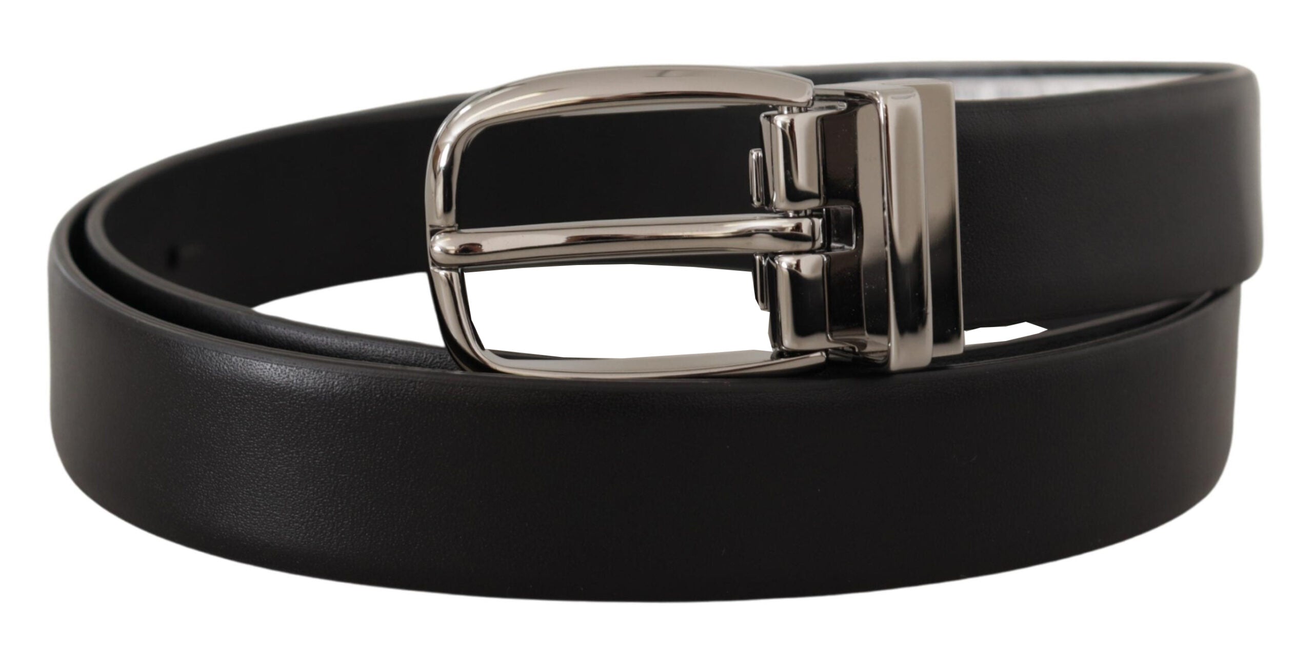 Dolce &amp; Gabbana Ceinture en cuir élégante avec boucle en métal