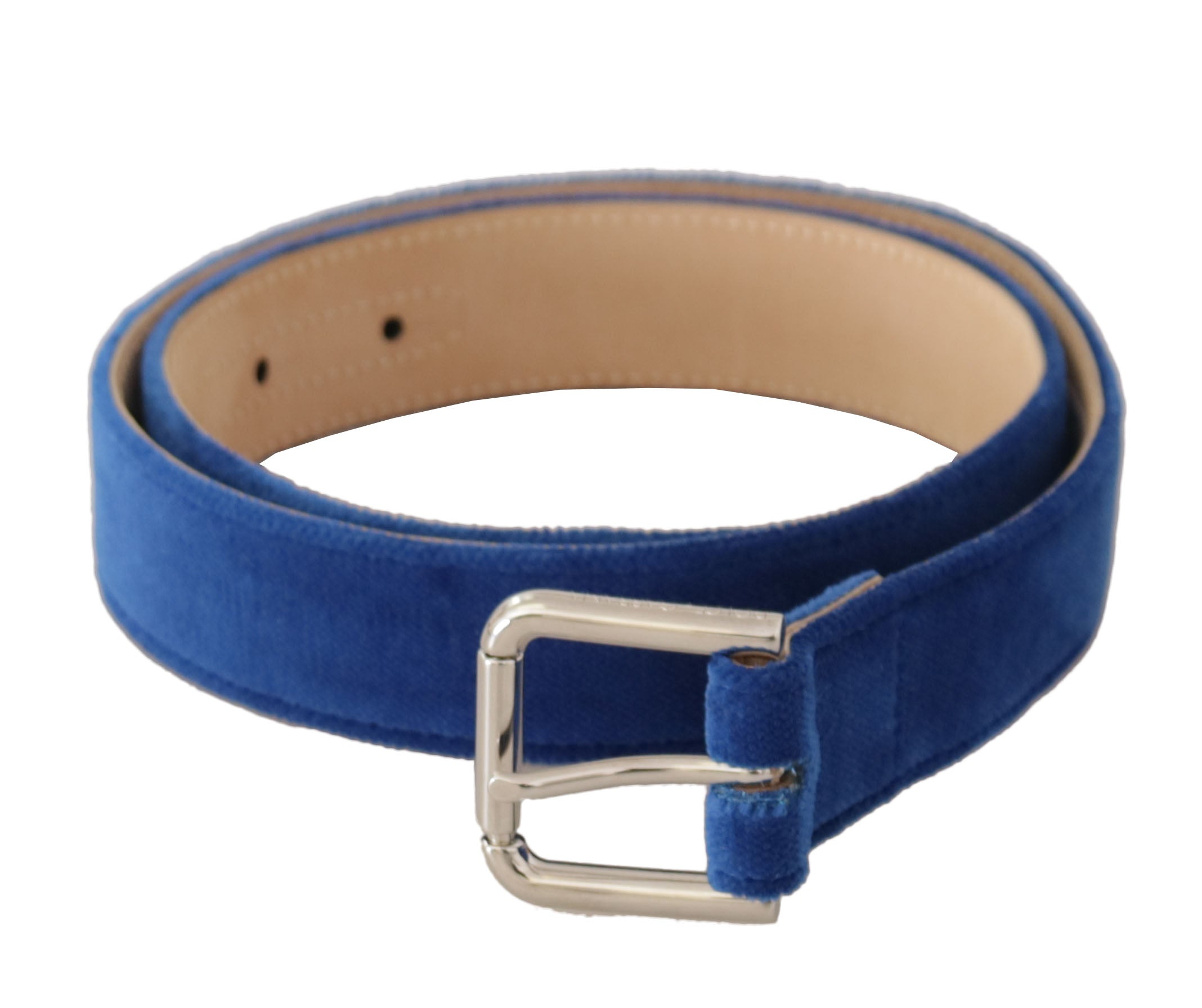 Dolce &amp; Gabbana Ceinture élégante en velours avec logo en métal