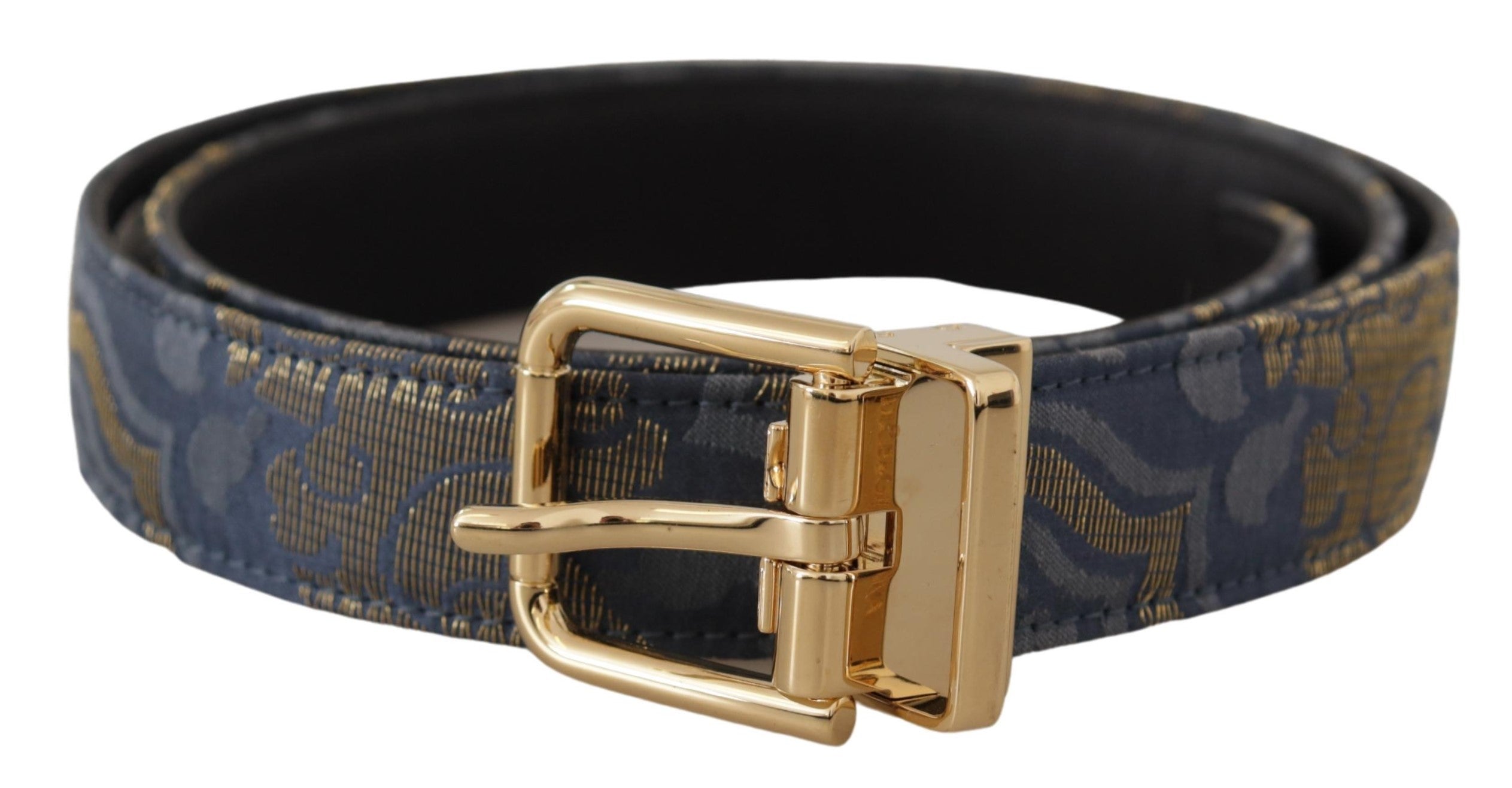 Dolce &amp; Gabbana Ceinture élégante en cuir bleu marine