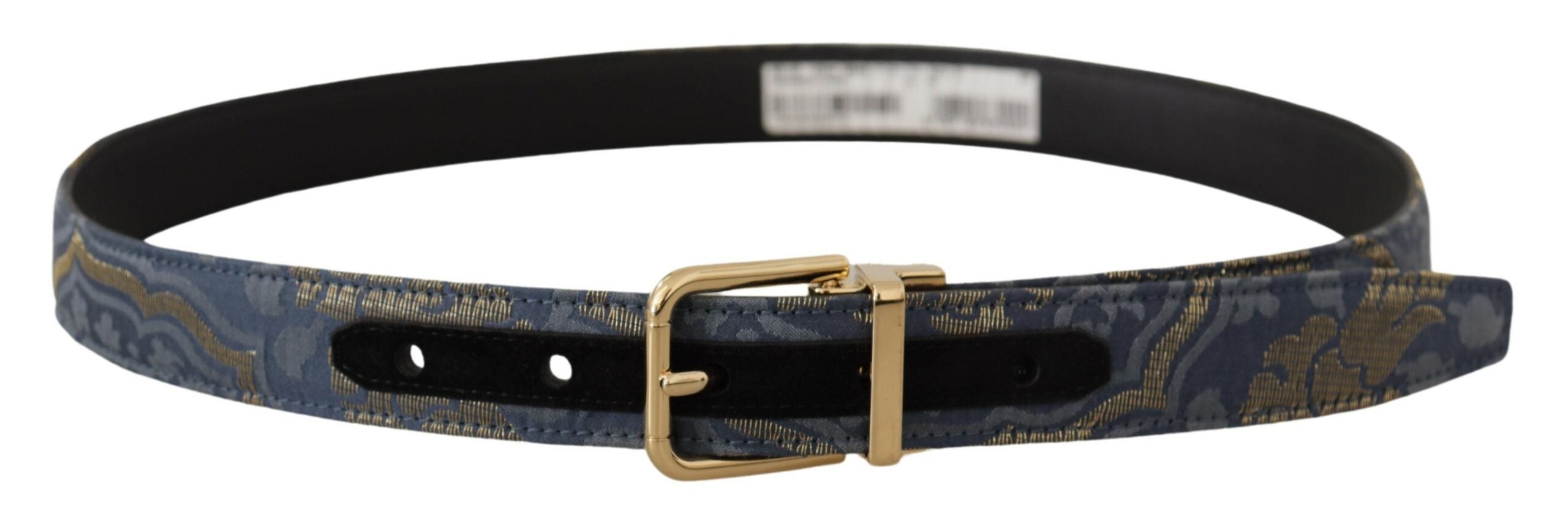 Dolce &amp; Gabbana Ceinture élégante en cuir bleu marine