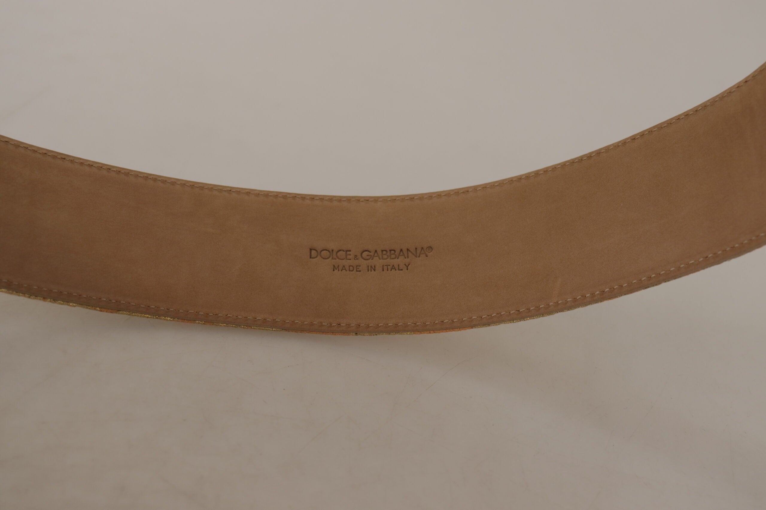 Dolce &amp; Gabbana Ceinture en cuir élégante avec boucle logo