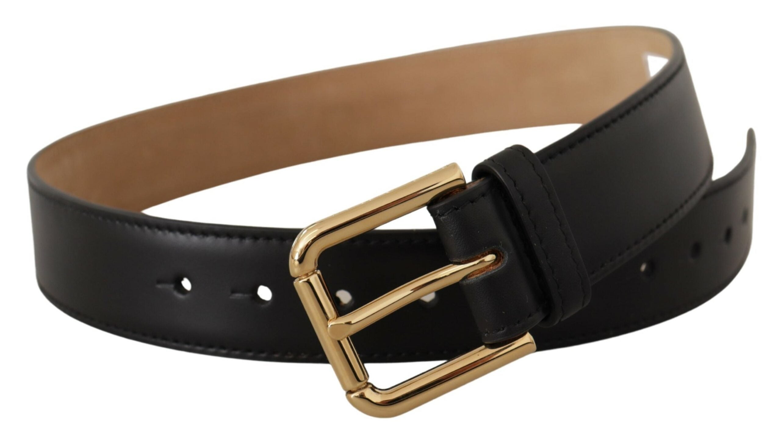 Dolce &amp; Gabbana Ceinture en cuir élégante avec boucle logo