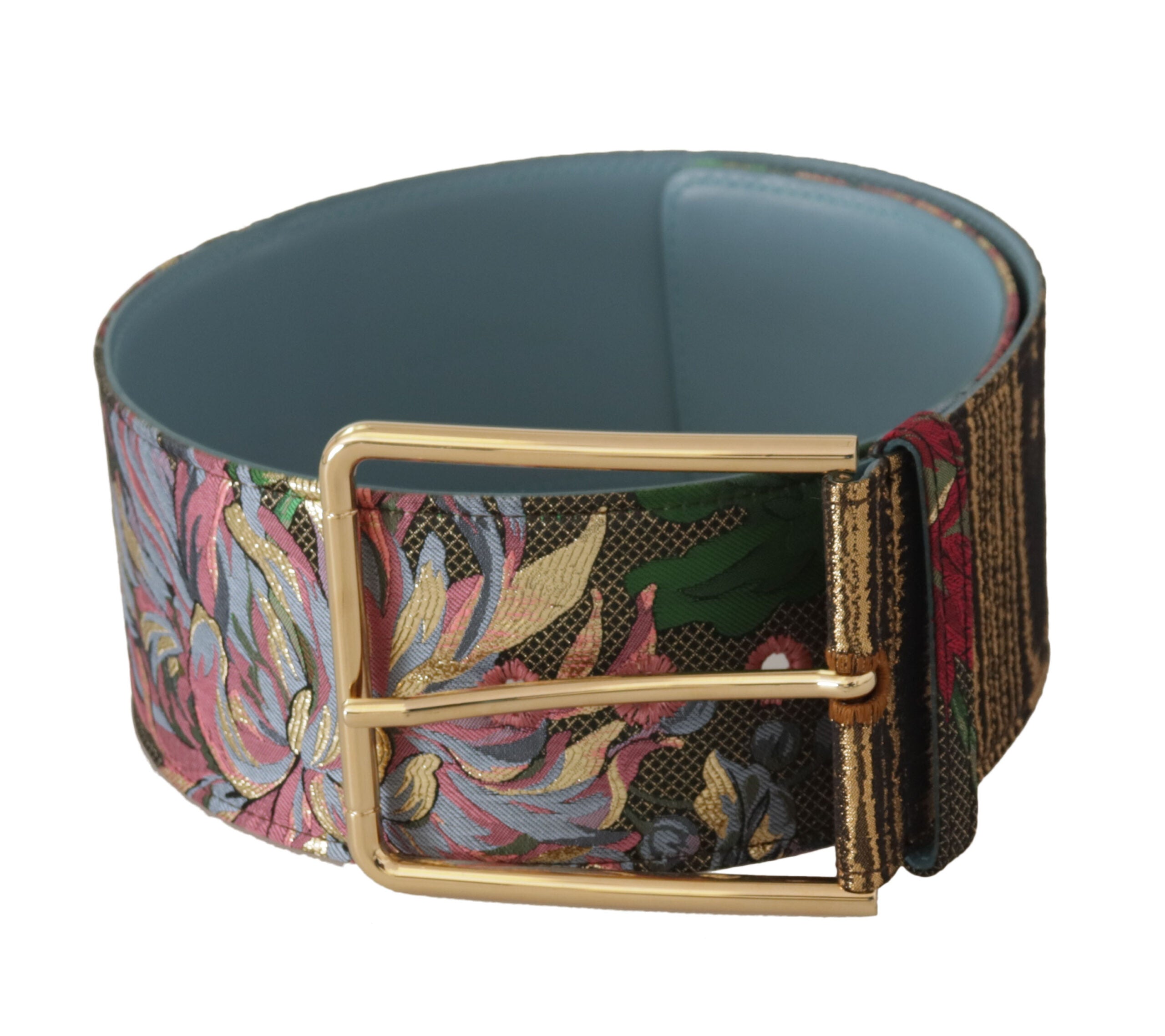 Dolce &amp; Gabbana Ceinture à boucle avec logo en cuir multicolore