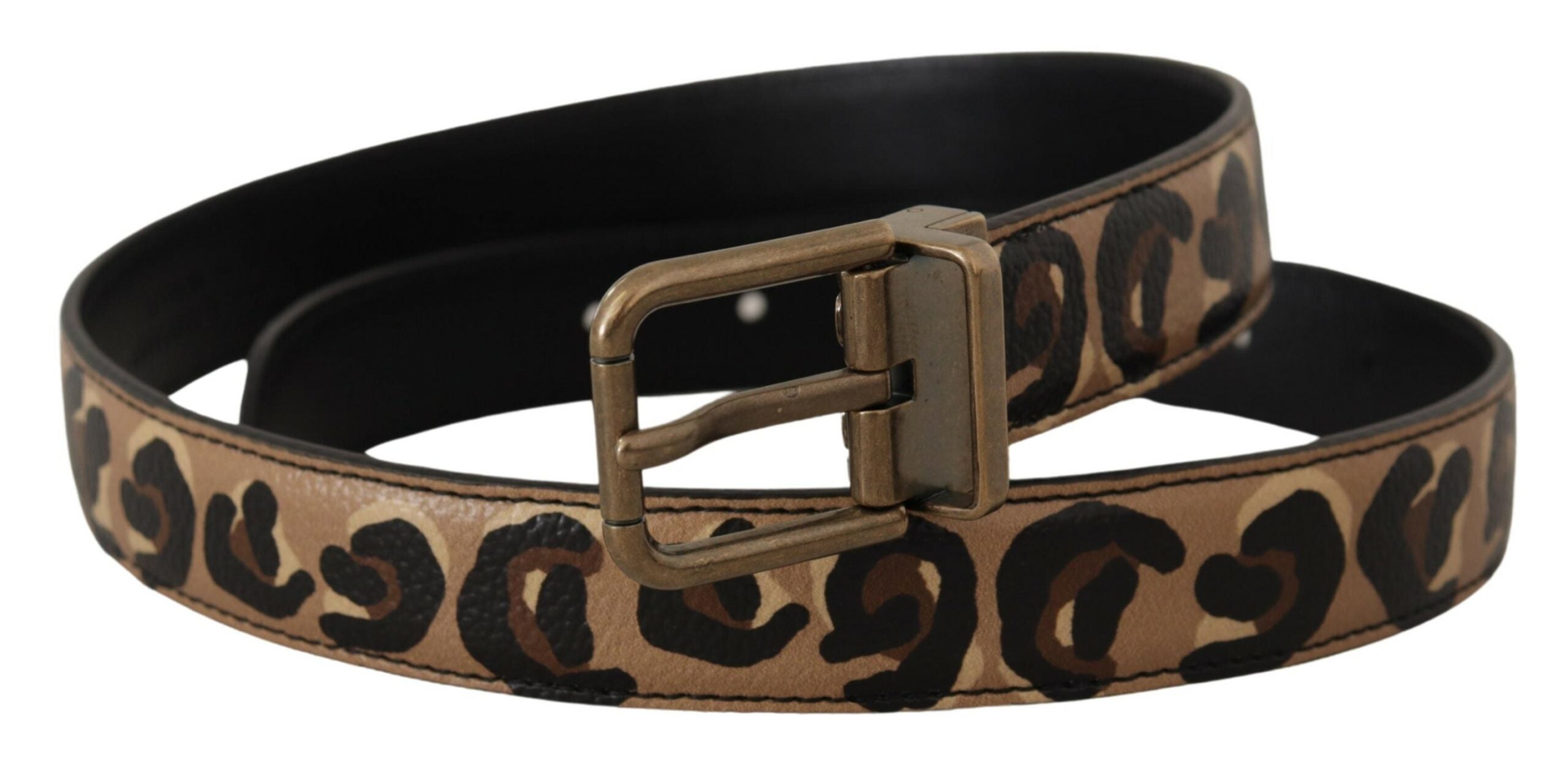 Ceinture en cuir à logo gravé Dolce &amp; Gabbana Chic