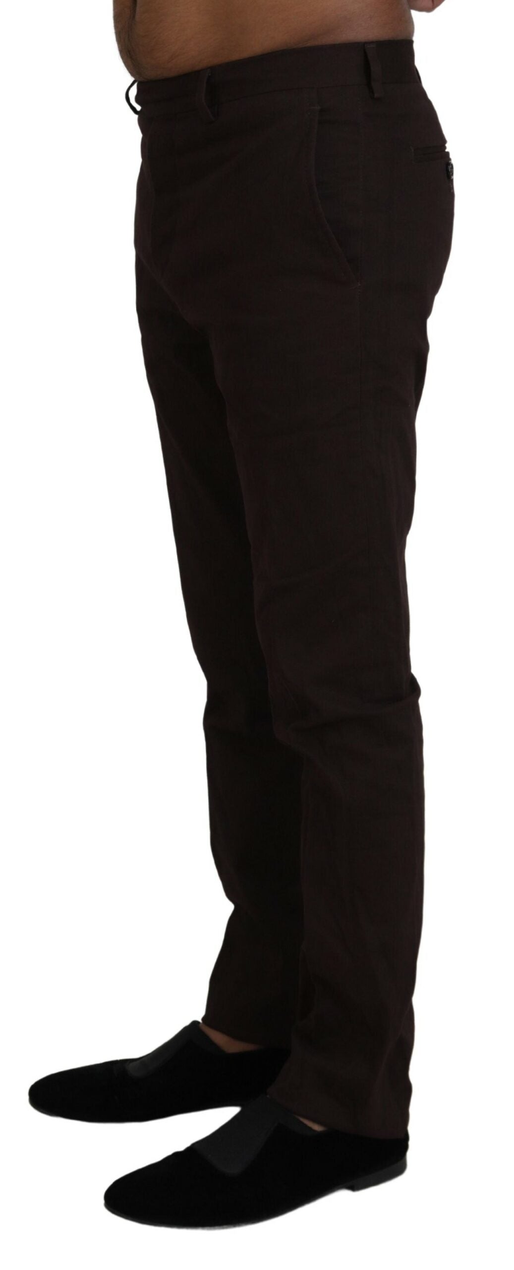 BENCIVENGA Pantalon élégant en coton mélangé marron