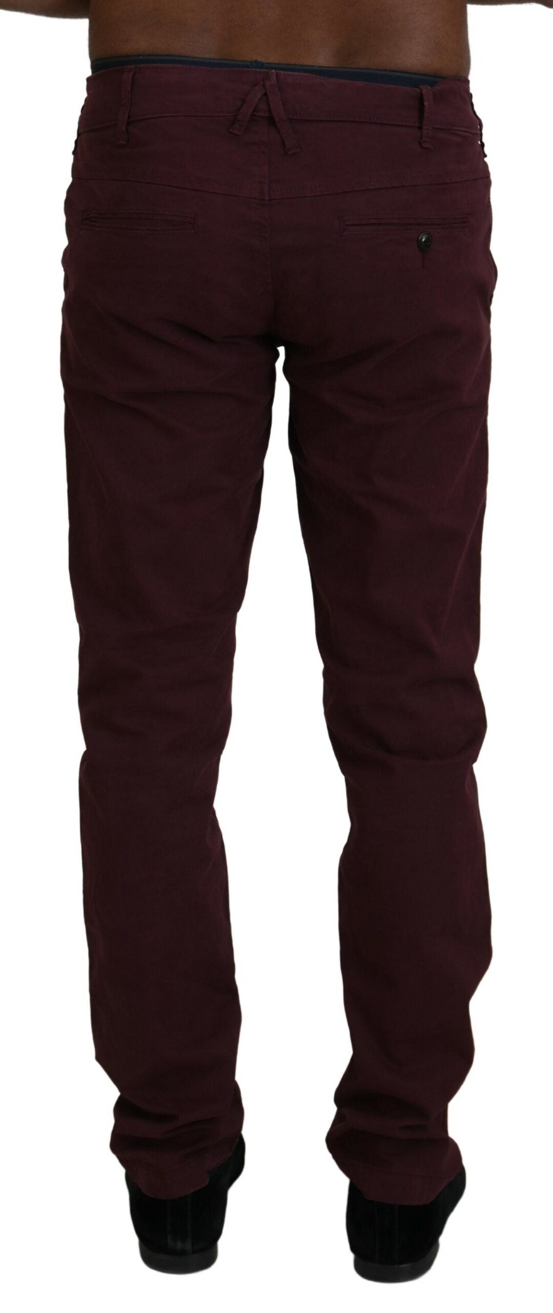 CYCLE Pantalon skinny en coton marron