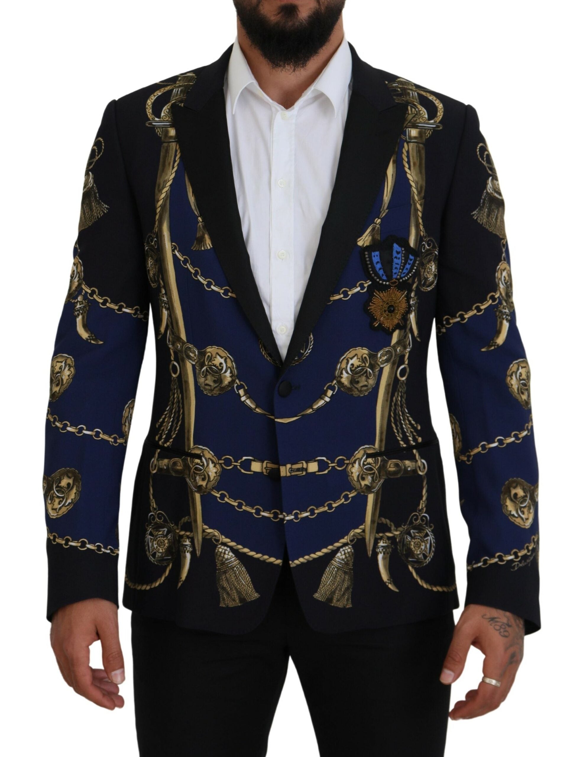 Dolce &amp; Gabbana Blazer Martini multicolore élégant