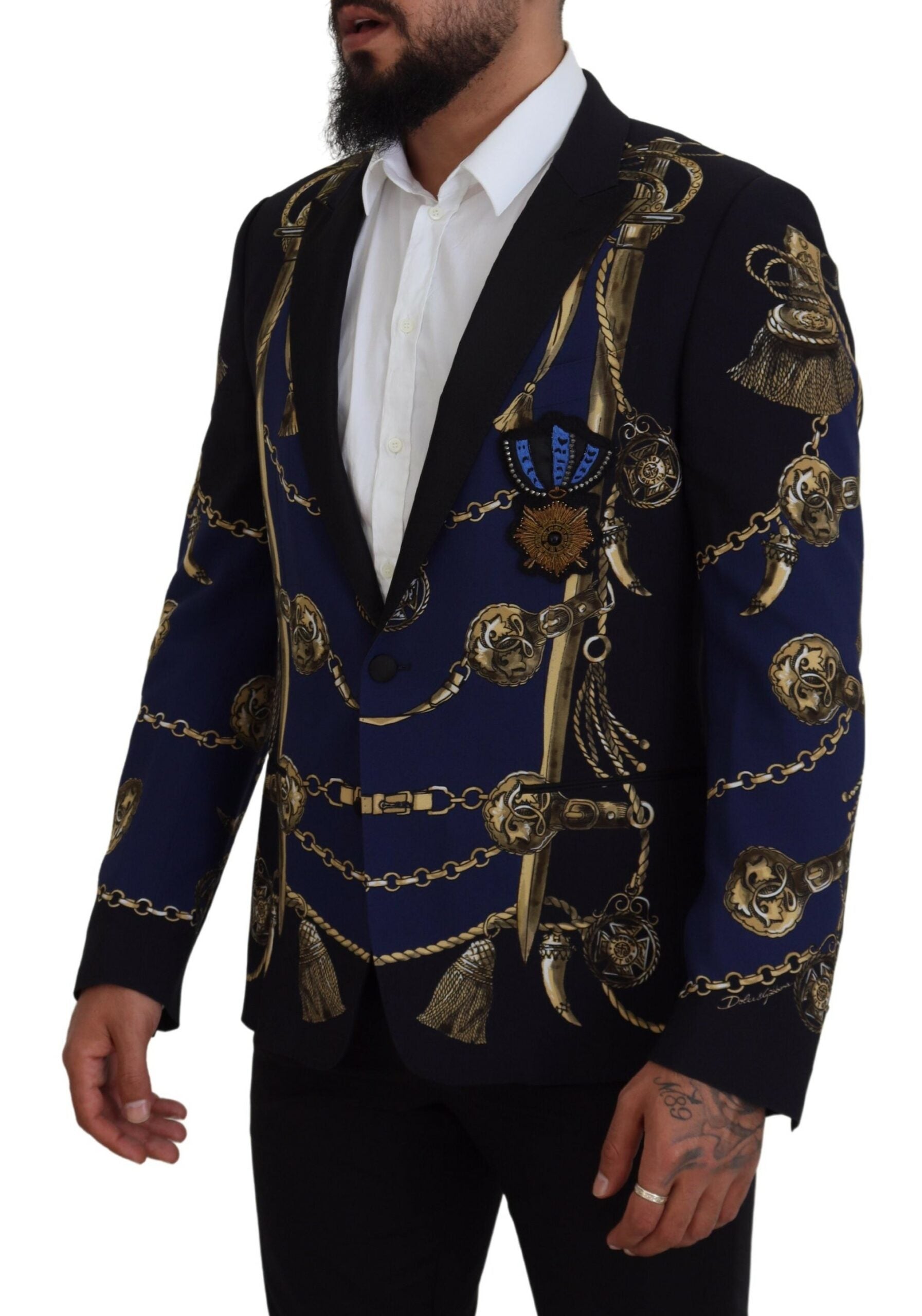 Dolce &amp; Gabbana Blazer Martini multicolore élégant