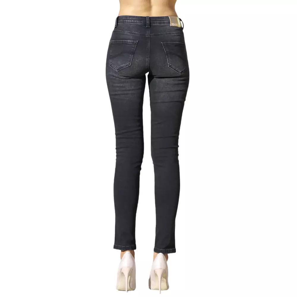 Yes Zee Chic - Jean skinny noir taille moyenne