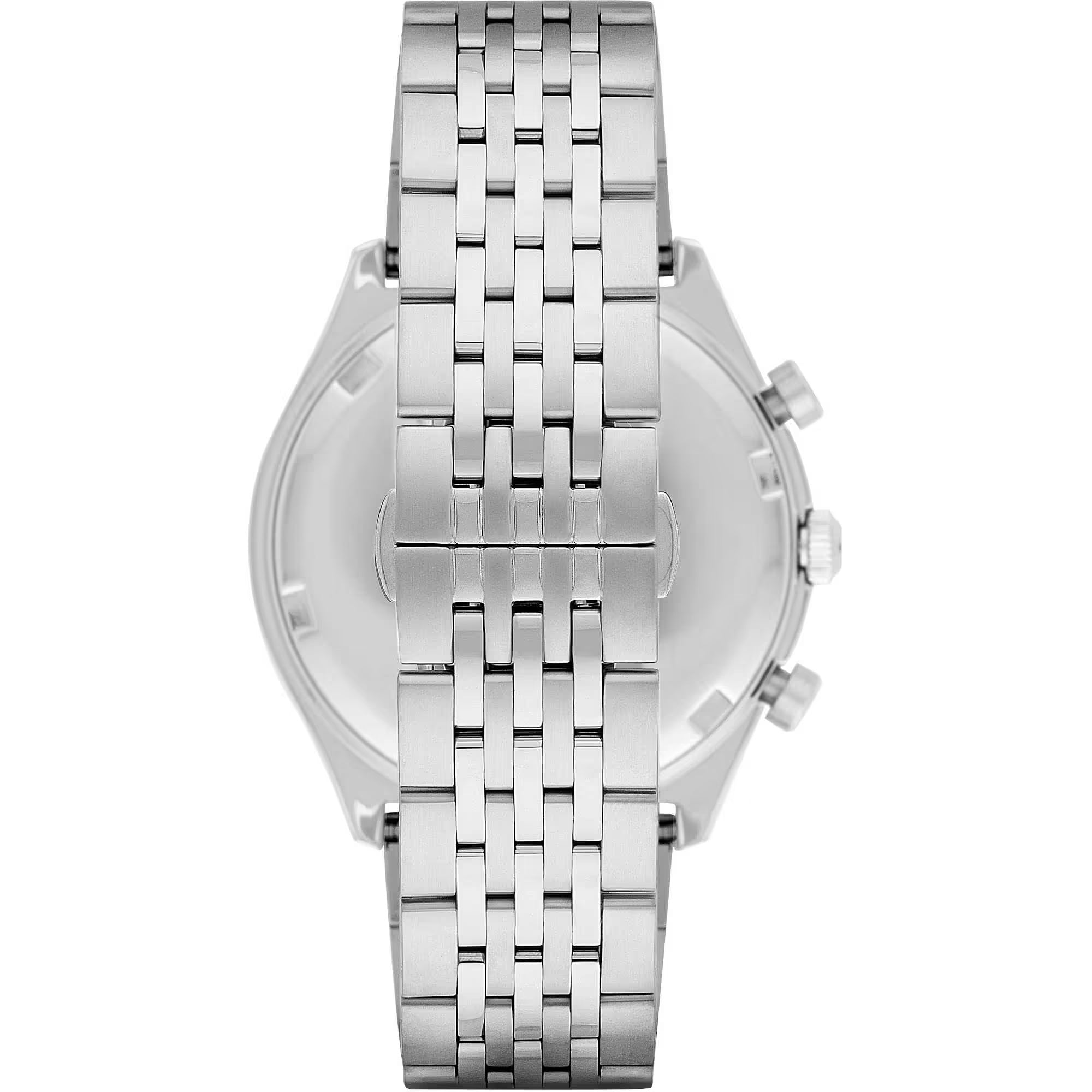 Emporio Armani Elegant Silver Chronograph Men's Watch