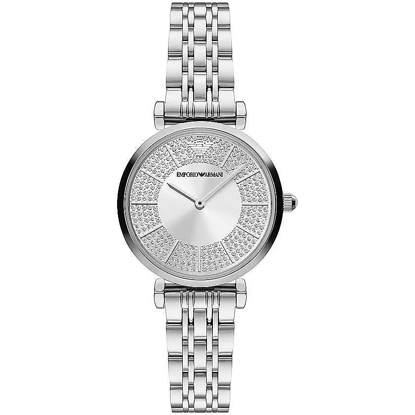 Montre élégante pour femme Emporio Armani de couleur argentée