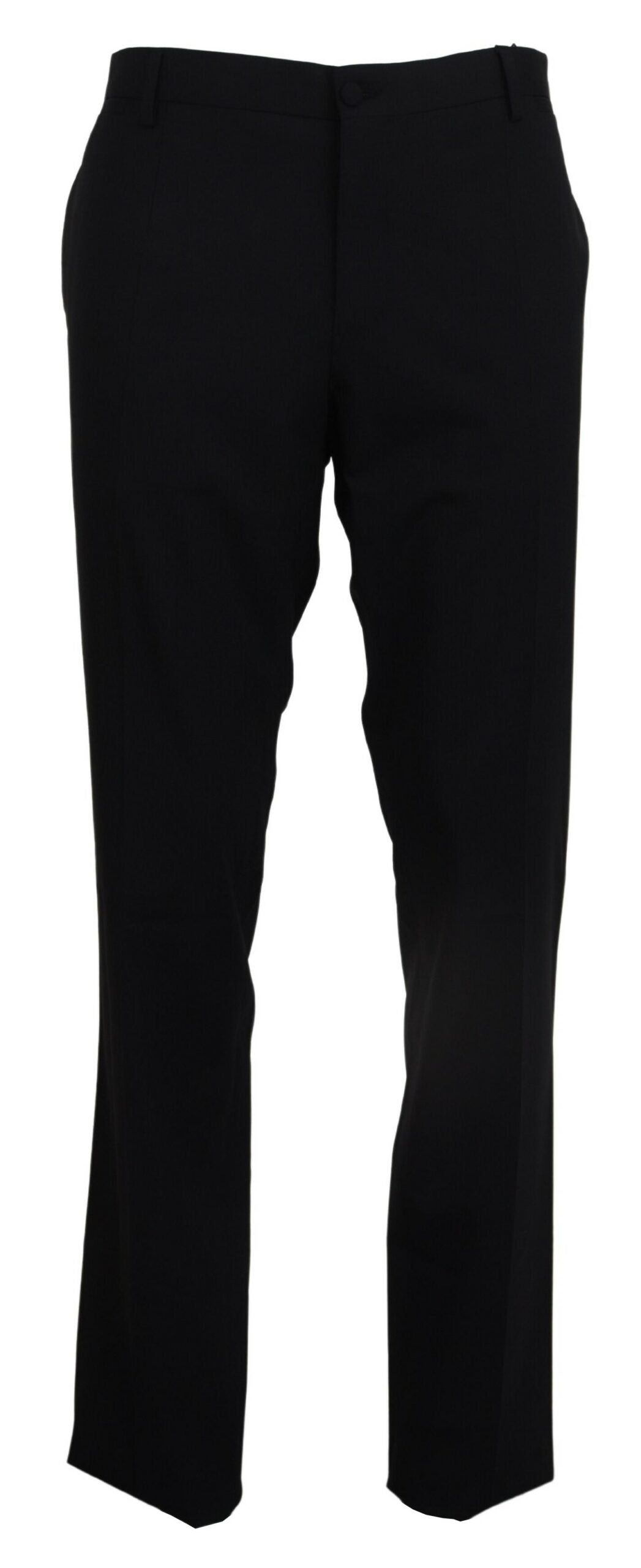 Dolce &amp; Gabbana Pantalon élégant en laine mélangée coupe slim