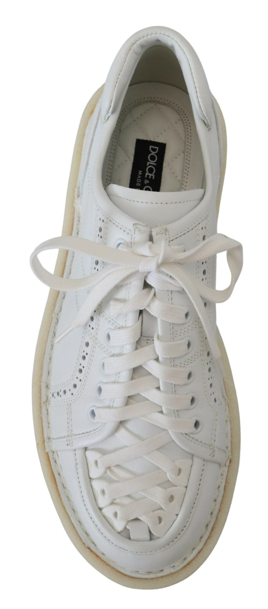 Dolce &amp; Gabbana élégantes baskets Oxford basses blanches