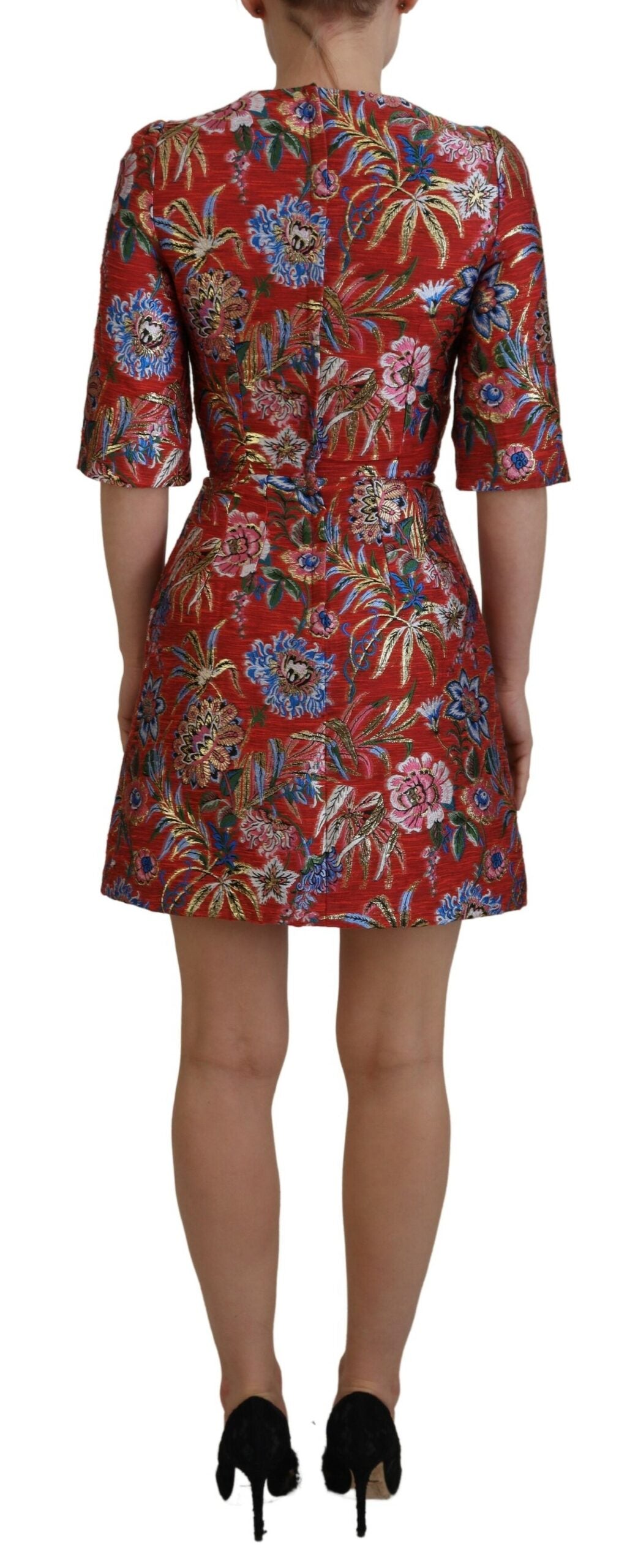 Dolce &amp; Gabbana Mini-robe trapèze rouge élégante