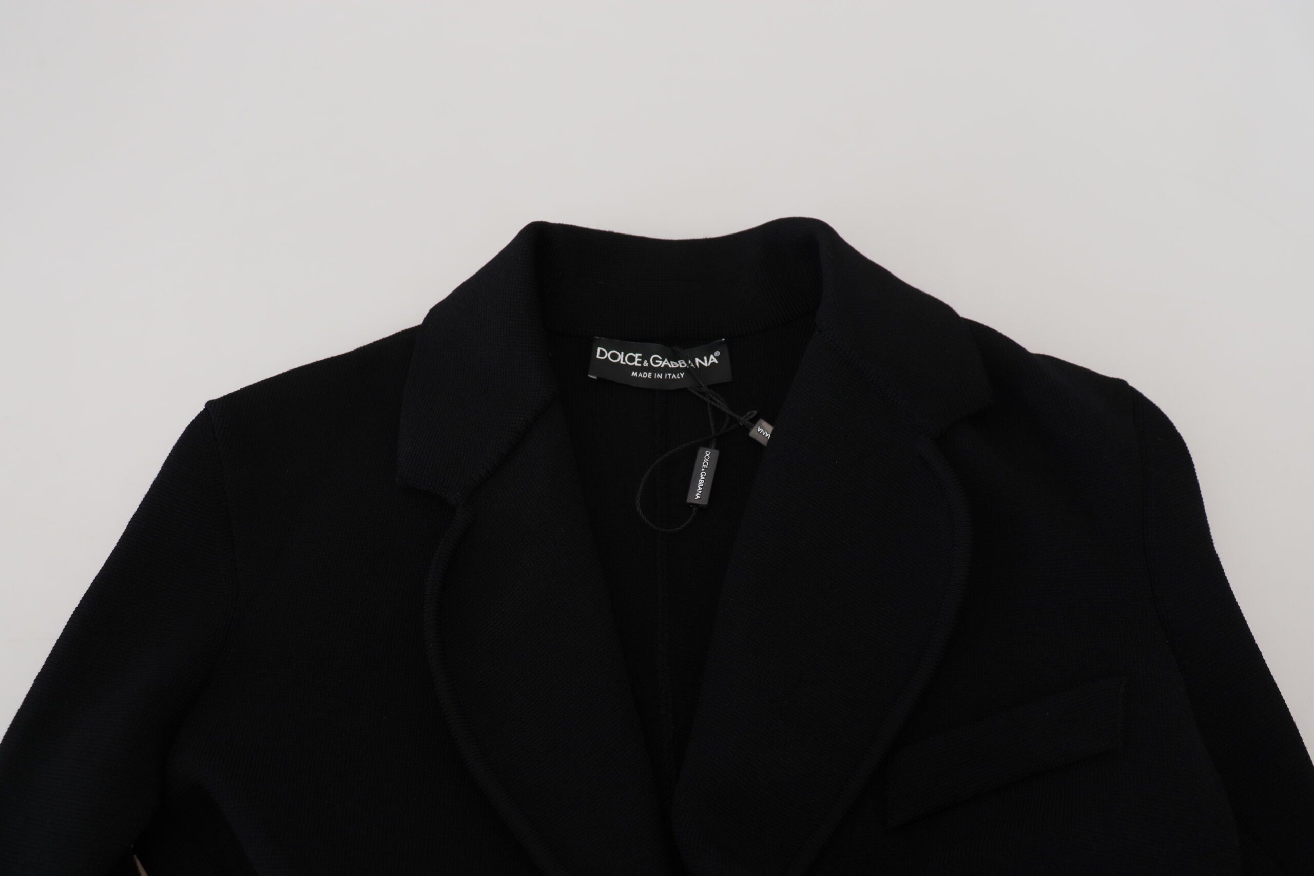 Dolce &amp; Gabbana Veste noire élégante à manches longues