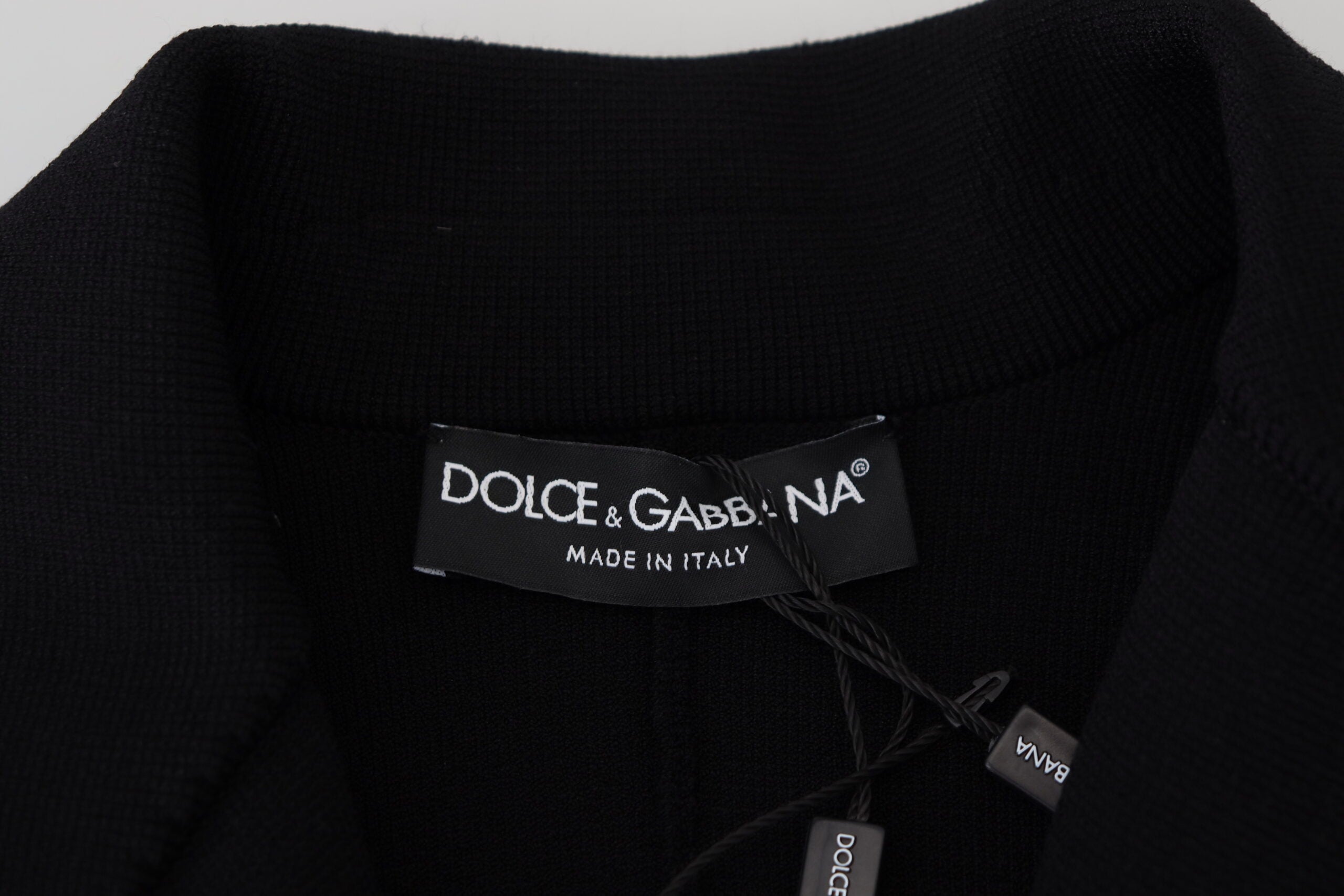 Dolce &amp; Gabbana Veste noire élégante à manches longues