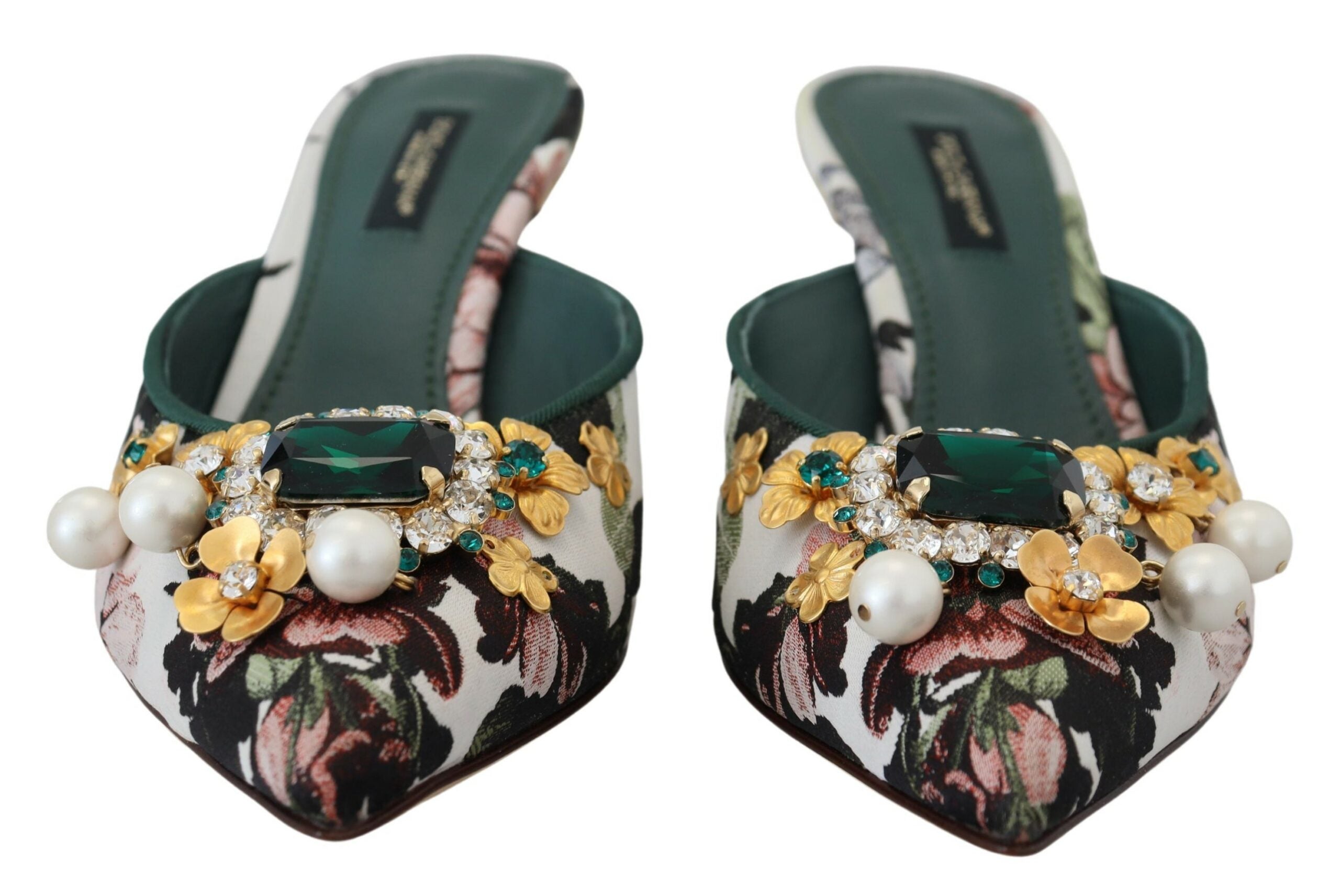 Dolce &amp; Gabbana Sandales de luxe plates multicolores