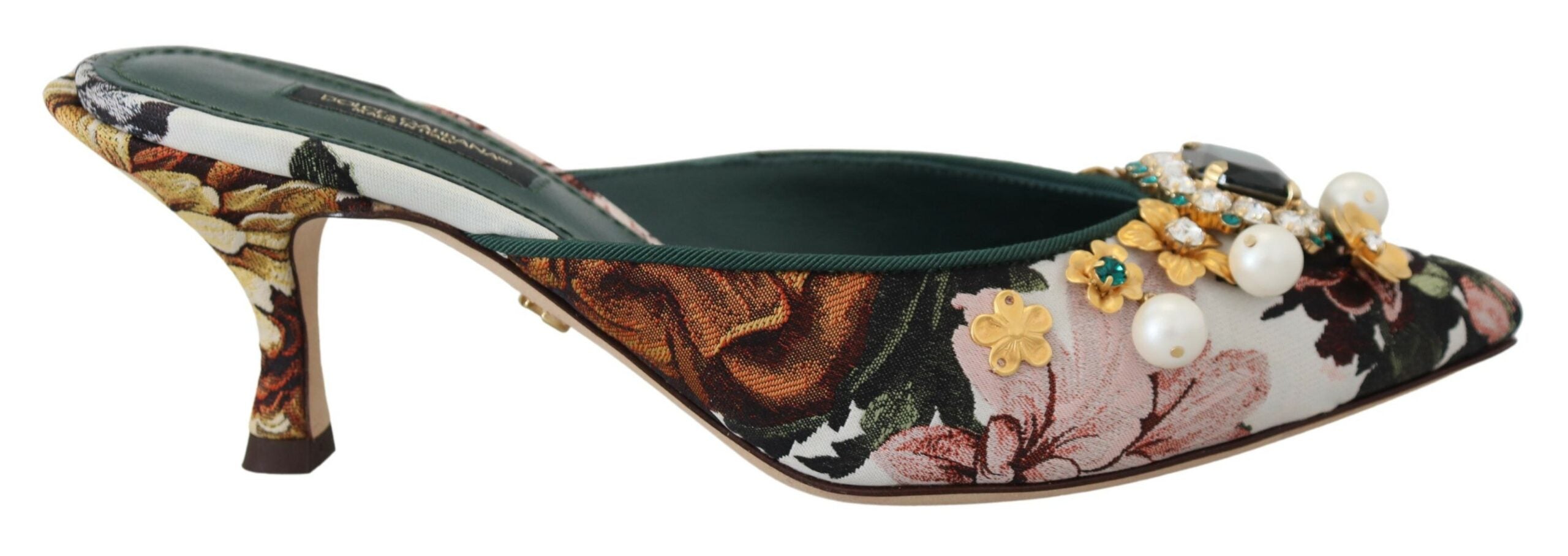 Dolce &amp; Gabbana Sandales de luxe plates multicolores