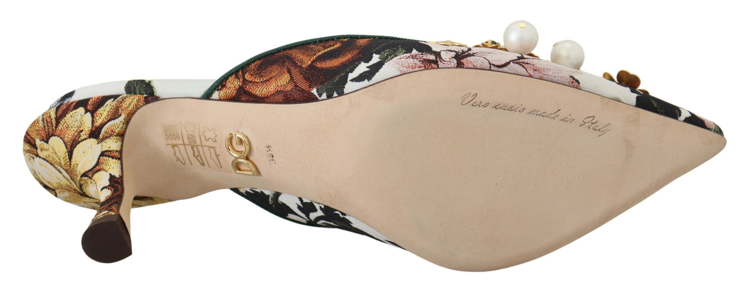 Dolce &amp; Gabbana Sandales de luxe plates multicolores