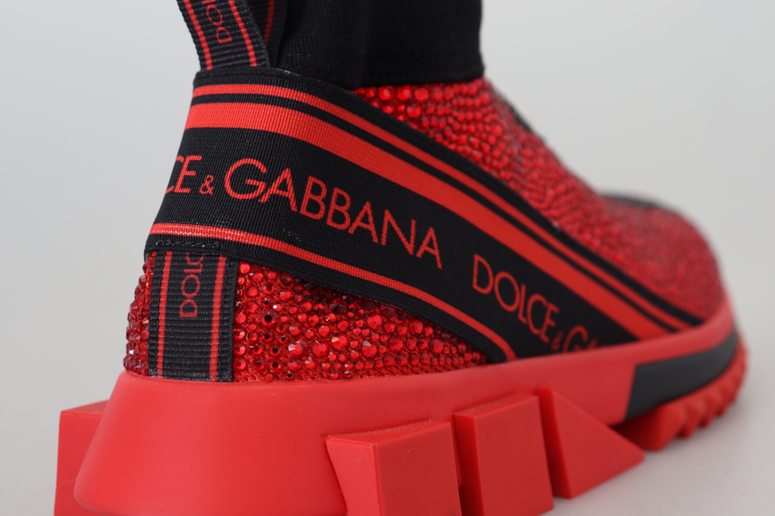 Dolce &amp; Gabbana Baskets à enfiler Sorrento rouges exquises