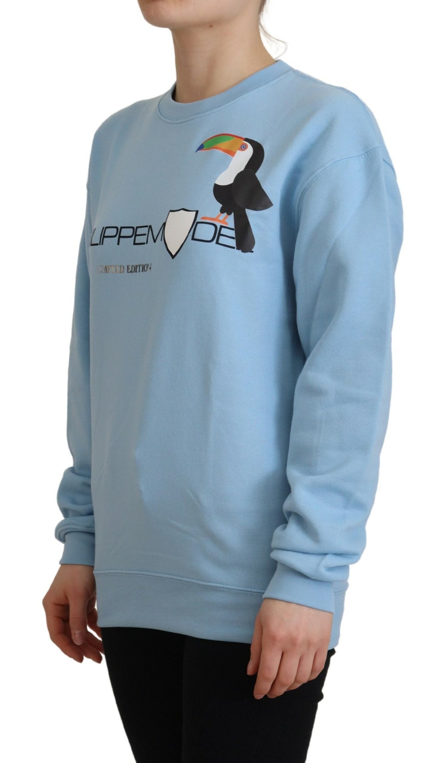 Philippe Model Chic - Pull bleu clair orné d'un logo