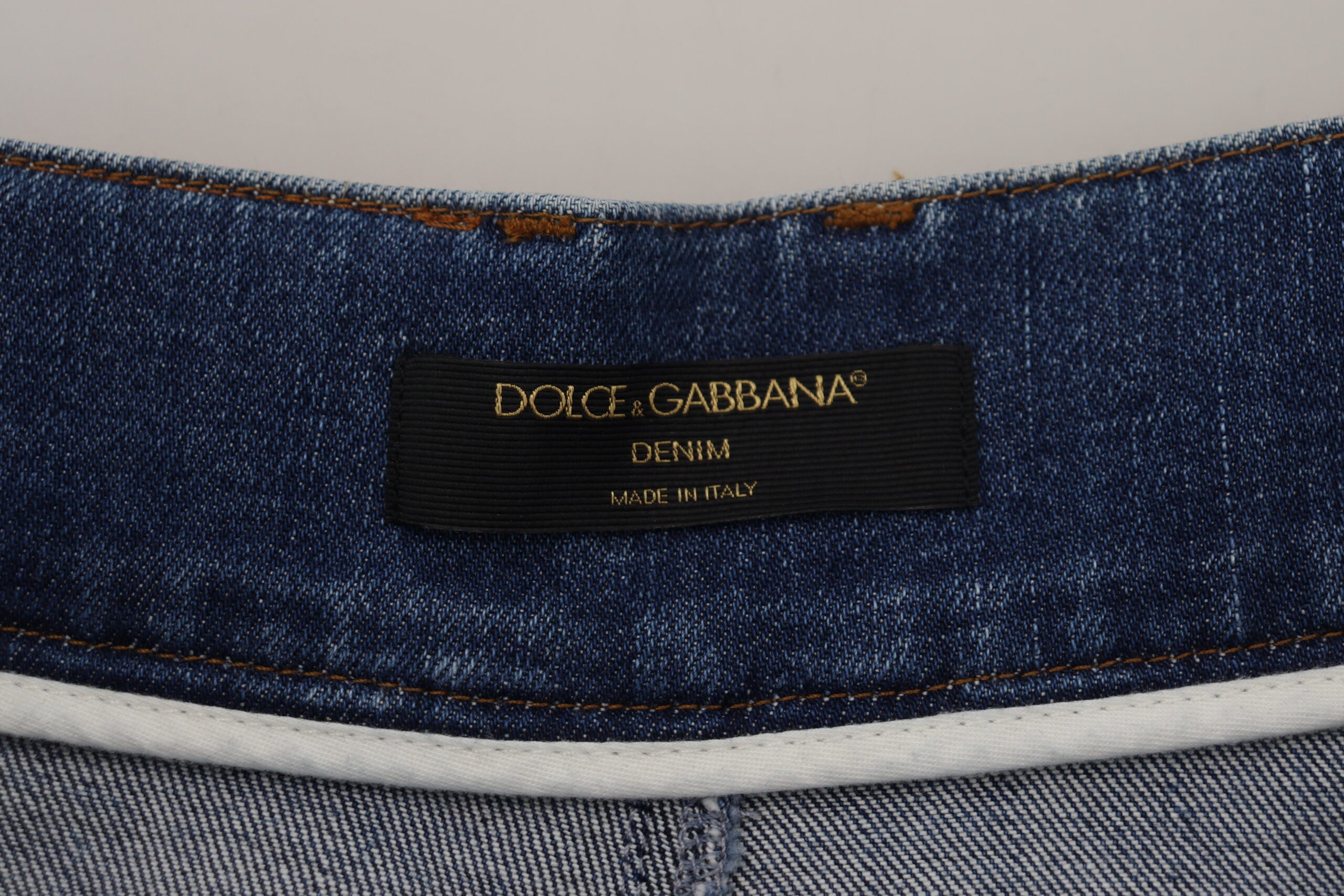 Dolce &amp; Gabbana Jean bleu taille haute élégant