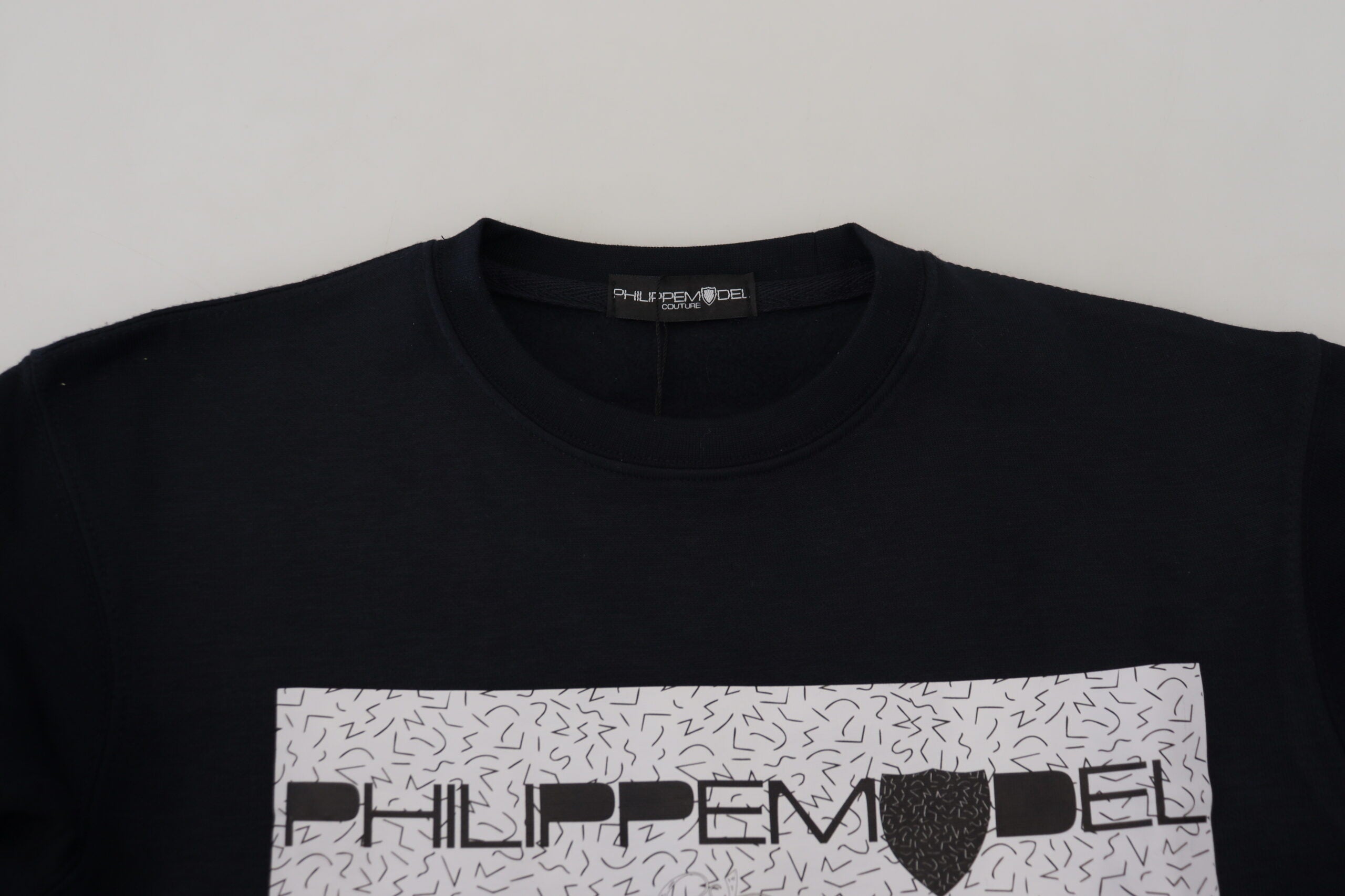 Philippe Model Pull Chic En Coton Imprimé Noir