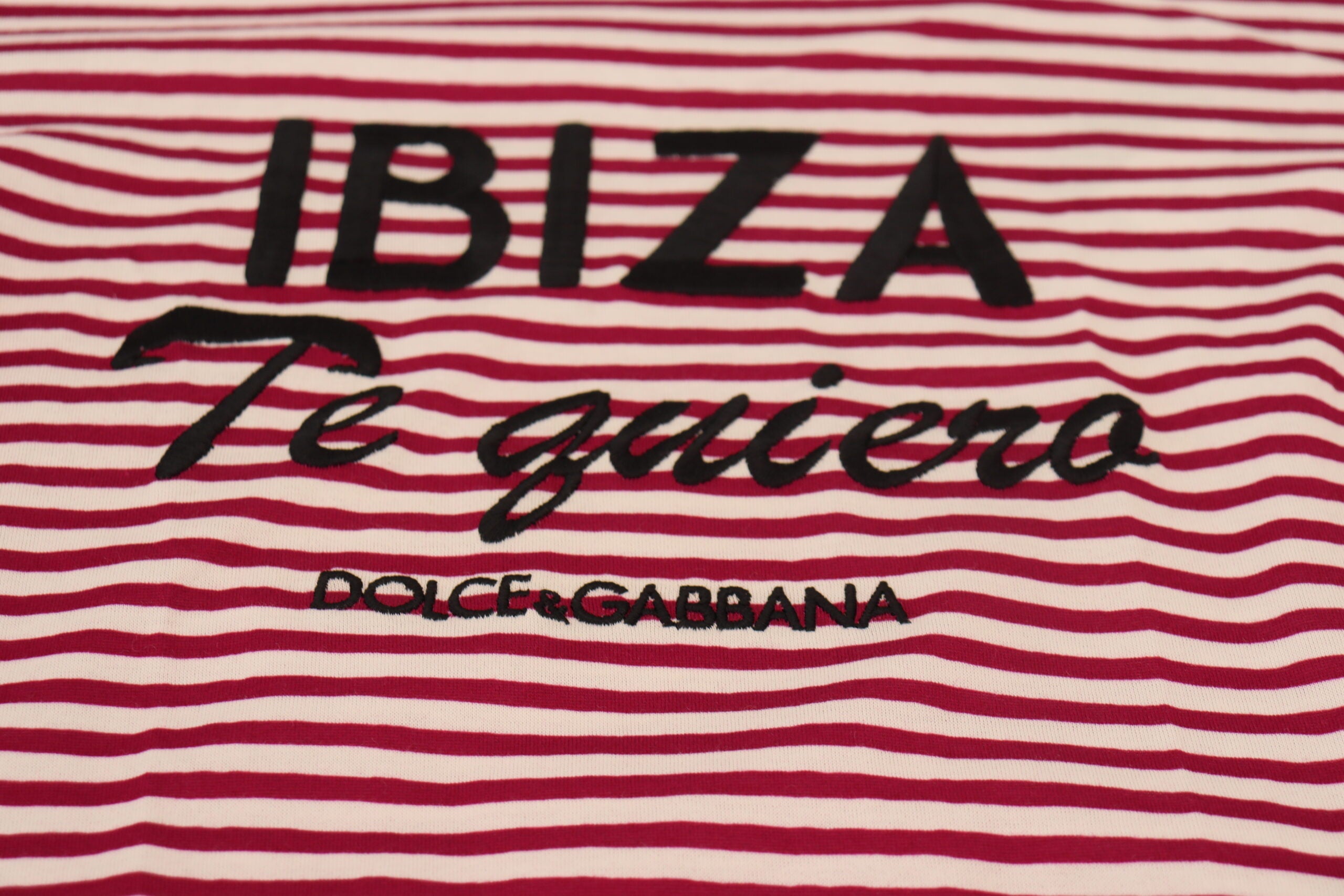 Dolce &amp; Gabbana - T-shirt rayé à col rond Ibiza exclusif