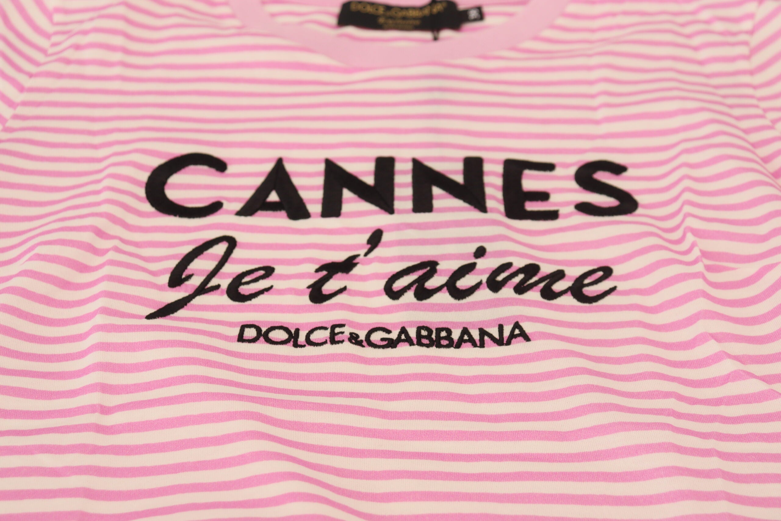 Dolce &amp; Gabbana T-shirt en coton rayé Love Affair exclusif