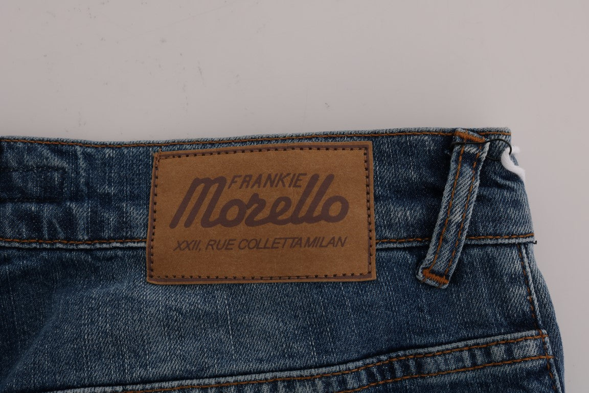 Frankie Morello Svelte Italian Denim - Jean bleu coupe slim