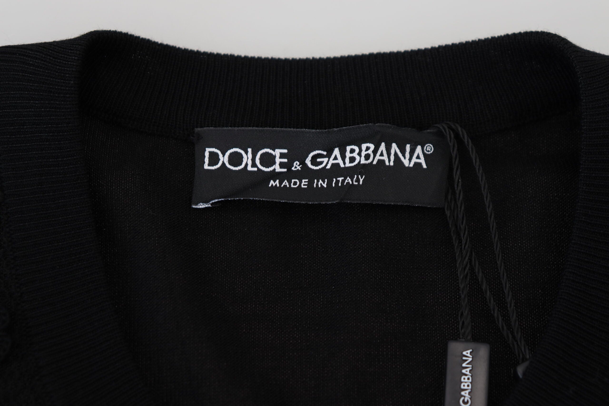 Dolce &amp; Gabbana Élégant pull cardigan en dentelle florale noire