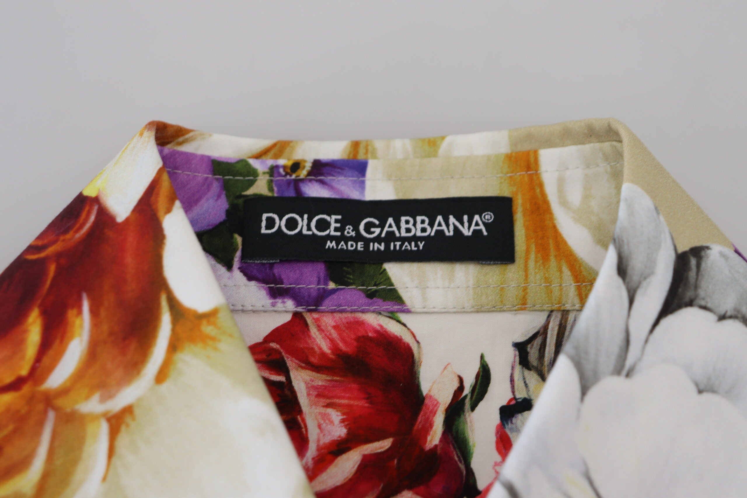 Dolce &amp; Gabbana Haut élégant à manches longues en coton fleuri