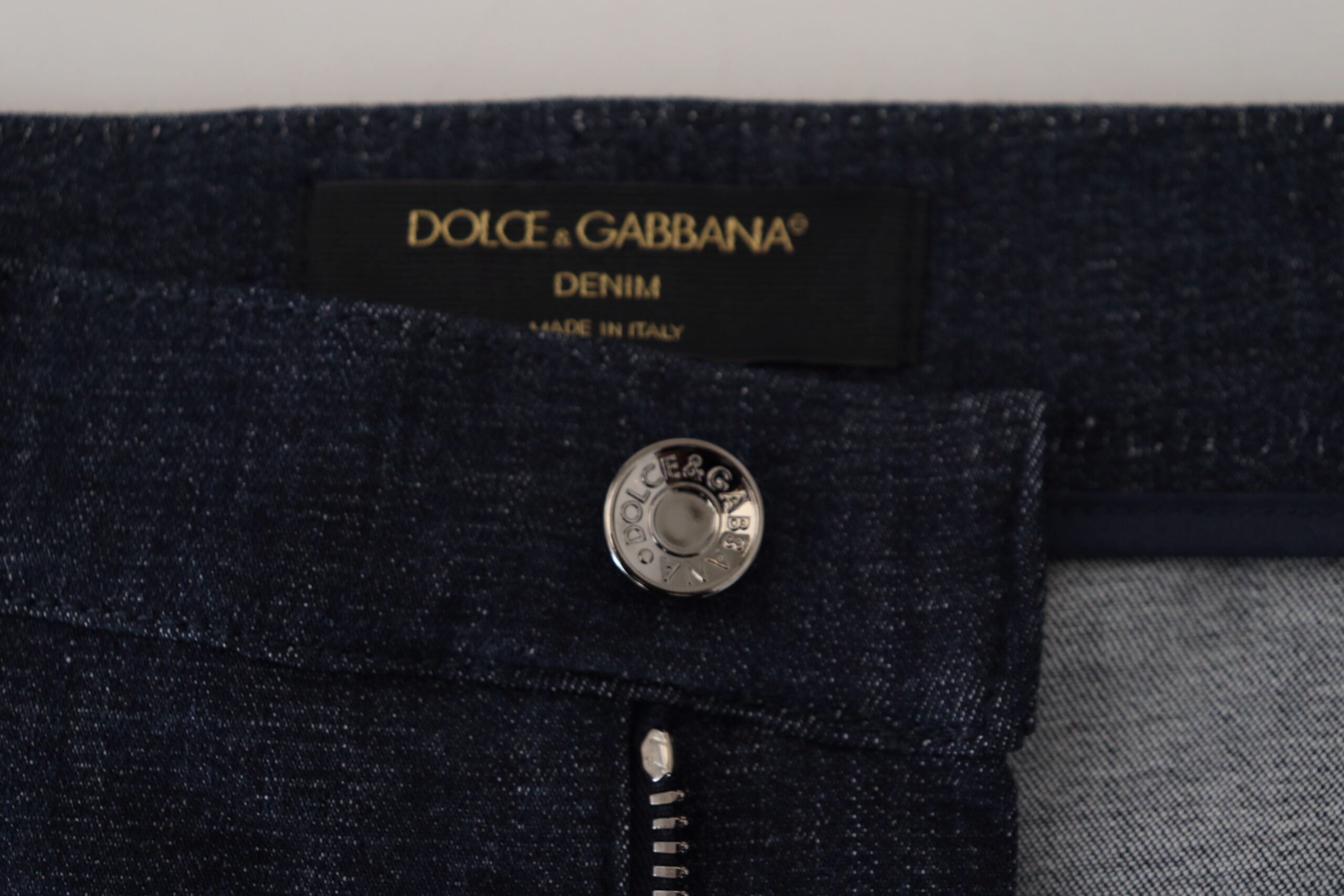 Dolce &amp; Gabbana Denim droit taille haute