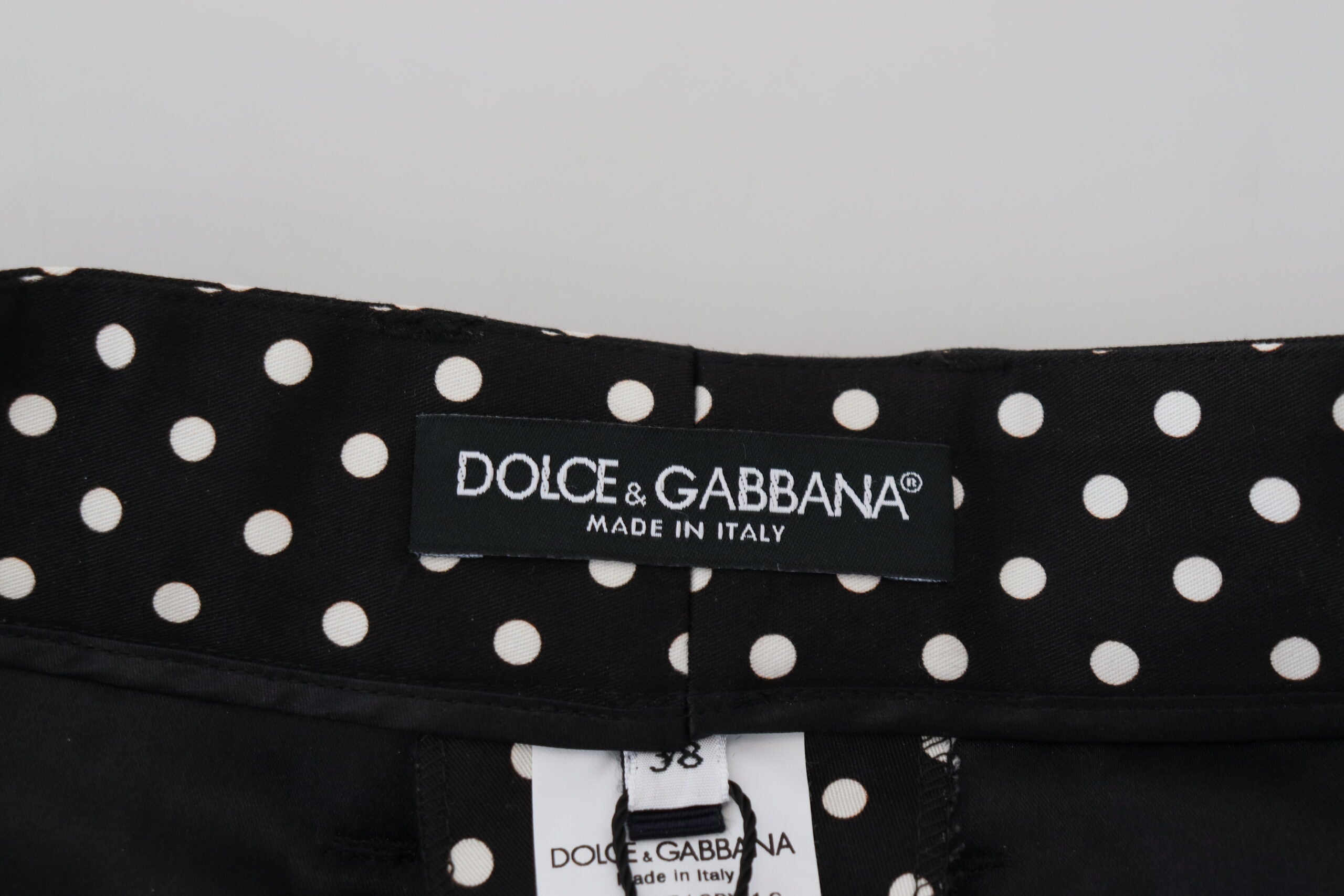 Dolce &amp; Gabbana Pantalon élégant taille haute à pois