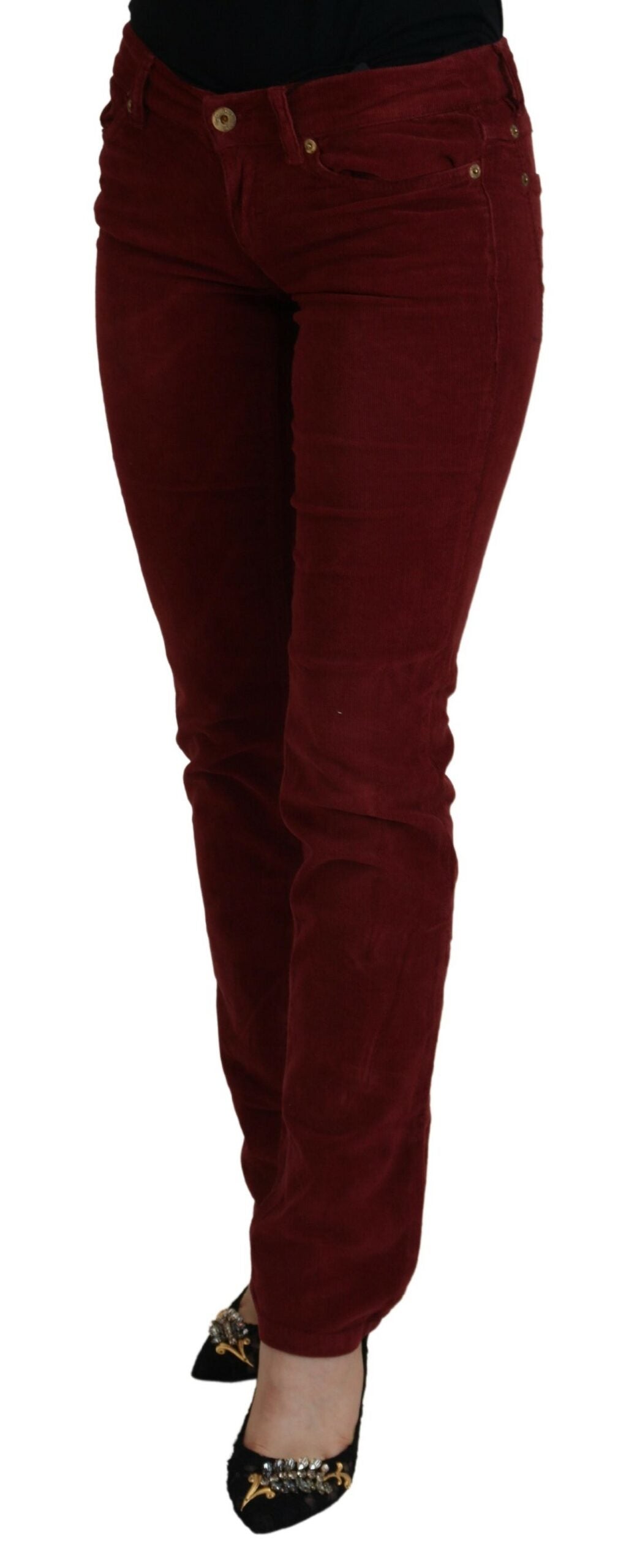 Pantalon en velours côtelé marron Dolce &amp; Gabbana Chic