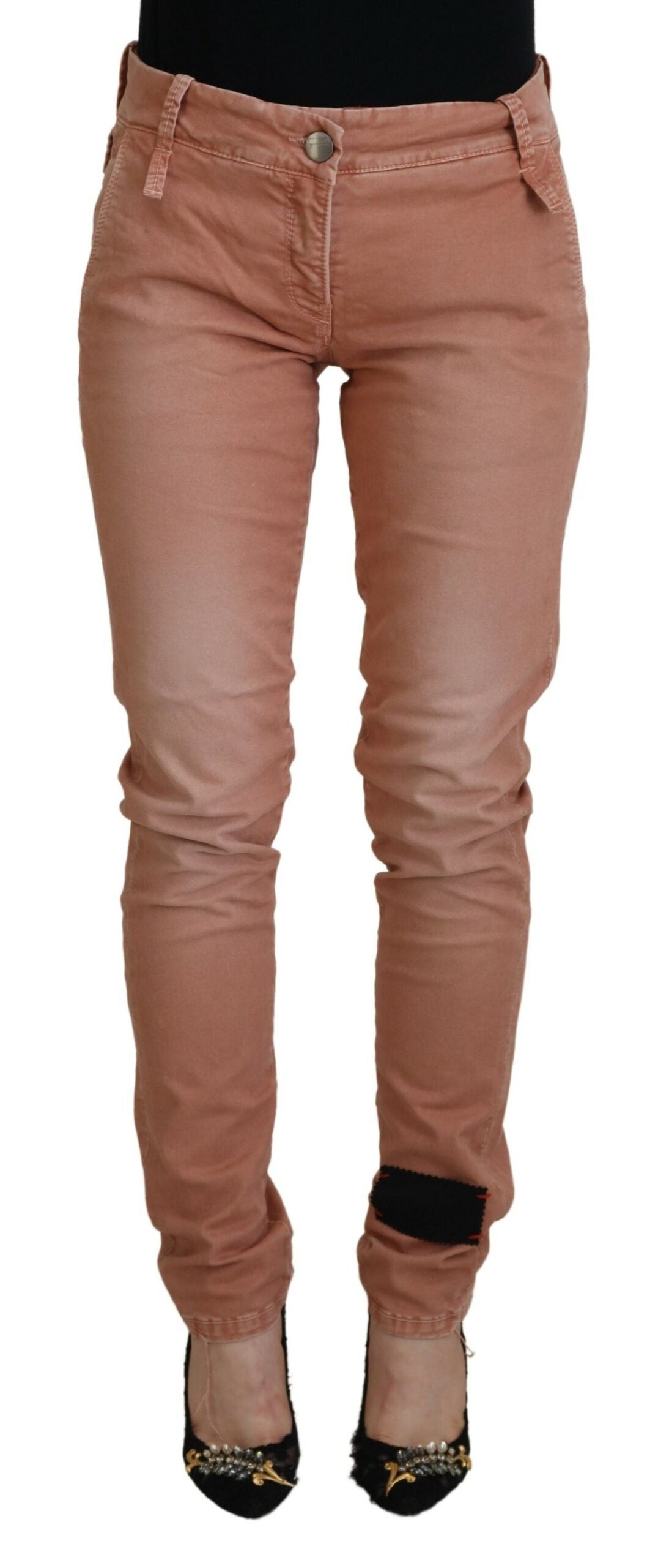 Pantalon stretch en coton coupe slim Acht Chic