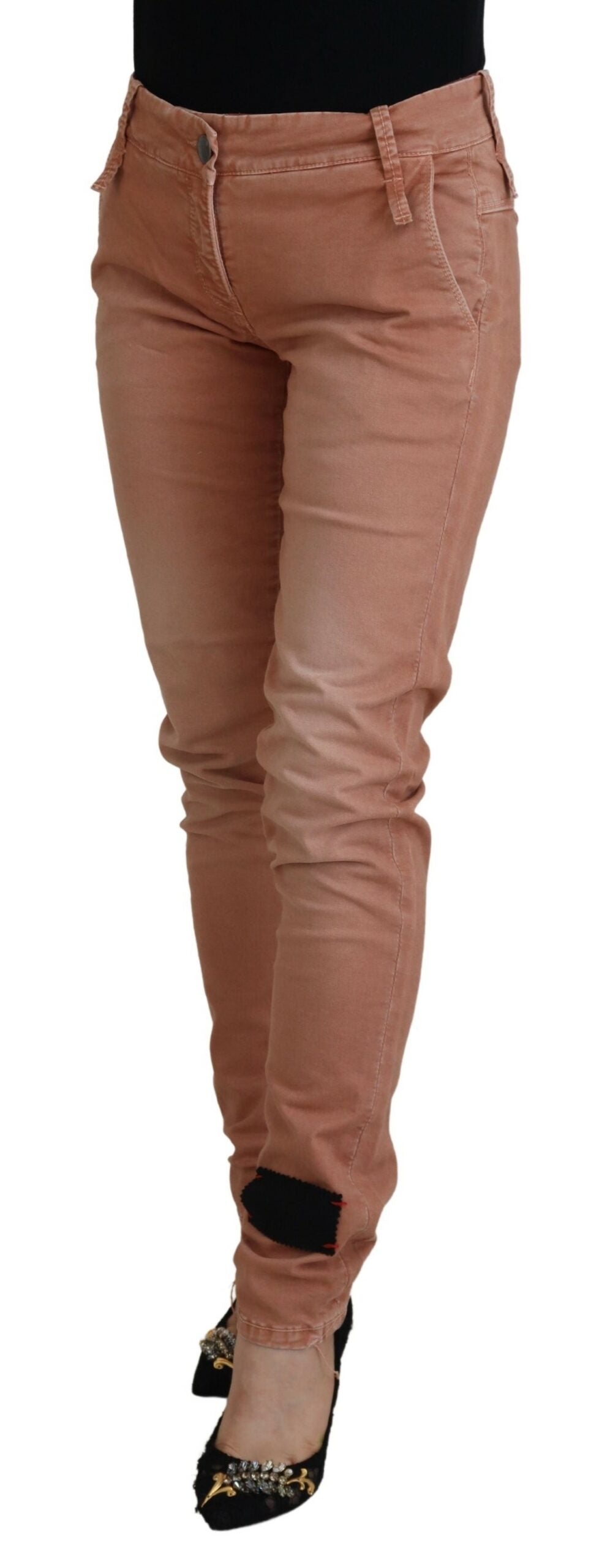 Pantalon stretch en coton coupe slim Acht Chic