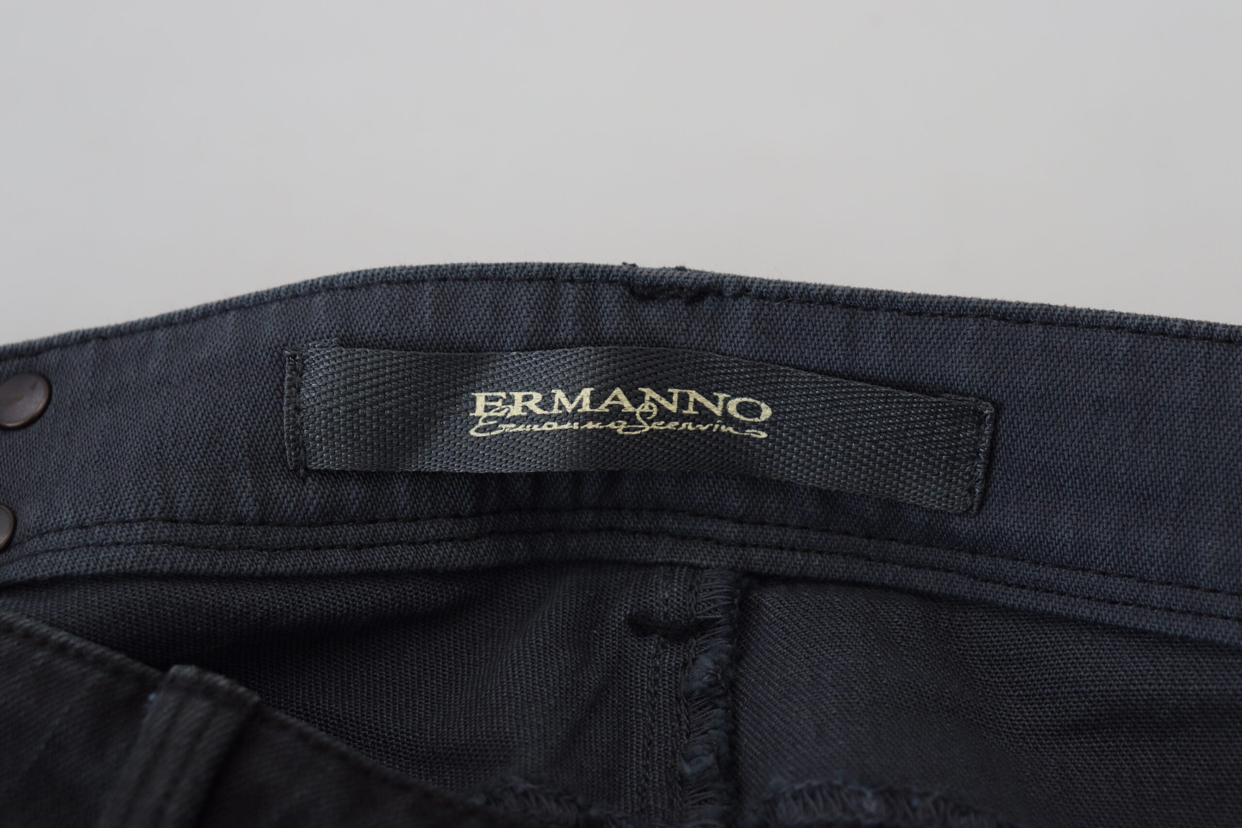 Ermanno Scervino Jean skinny noir taille basse chic