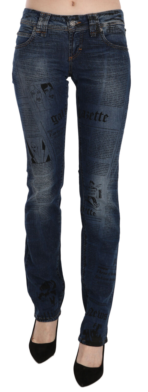 John Galliano Jean skinny bleu chic Gazette