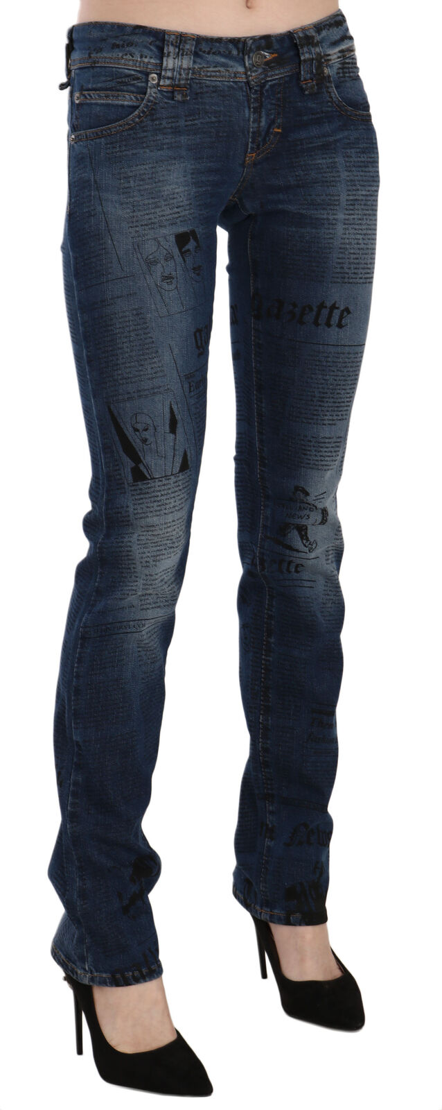 John Galliano Jean skinny bleu chic Gazette