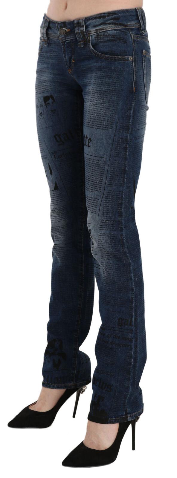 John Galliano Jean skinny bleu chic Gazette