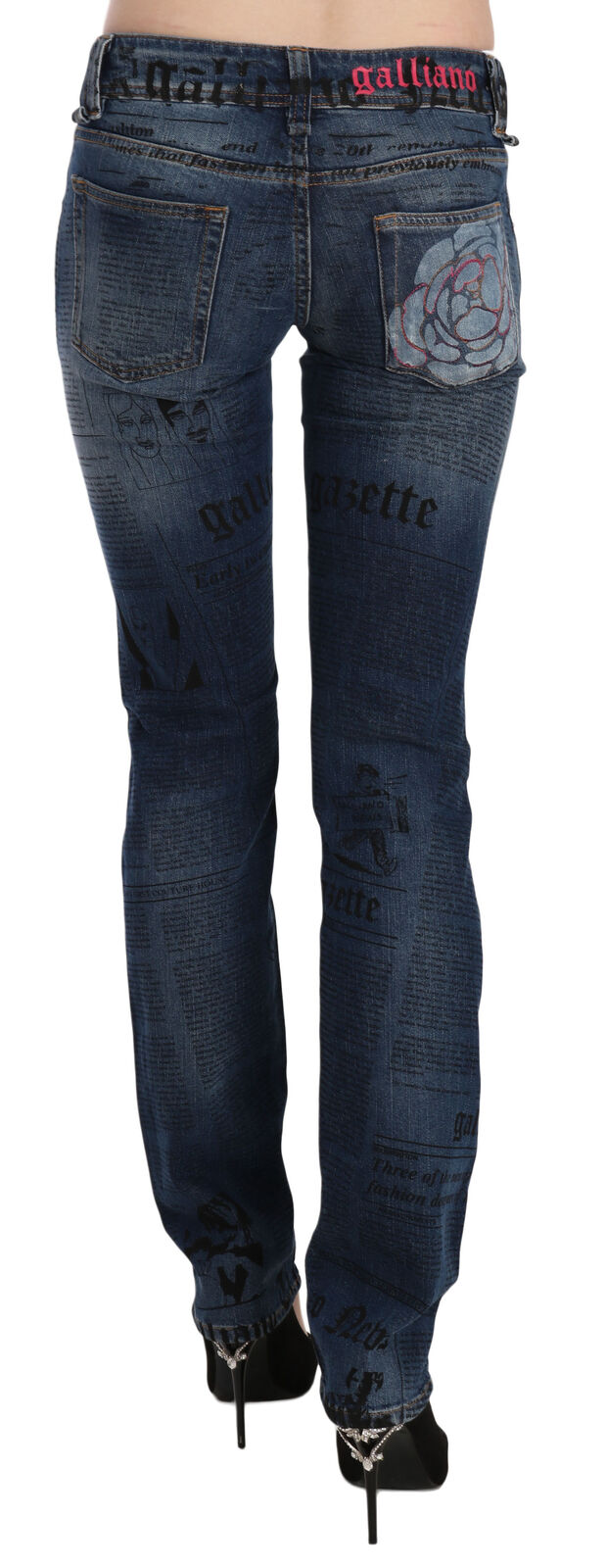 John Galliano Jean skinny bleu chic Gazette