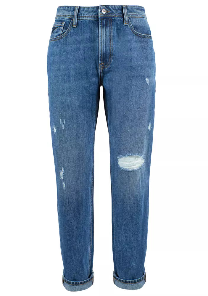 Yes Zee Timeless Blue Denim en coton vieilli