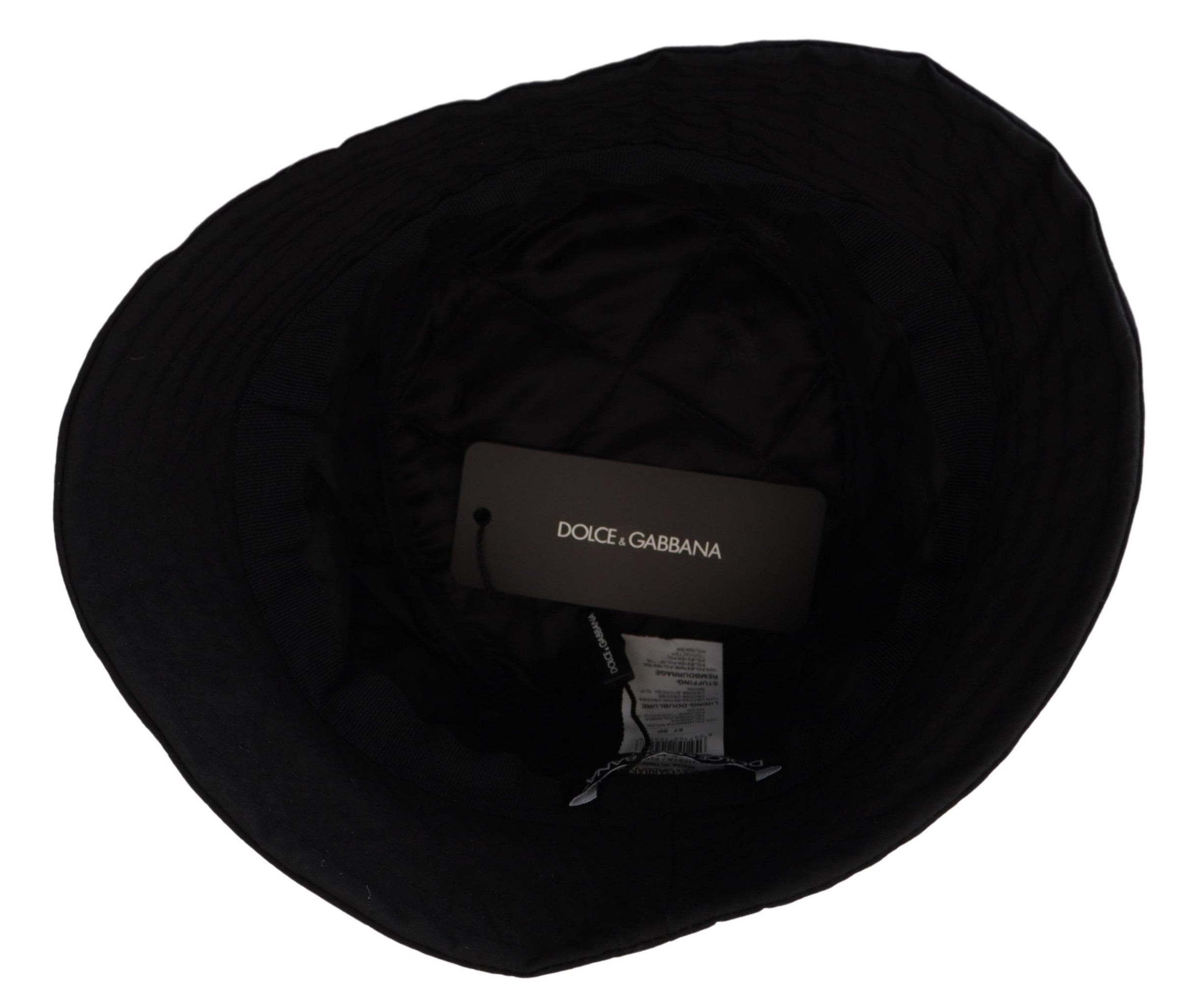 Dolce &amp; Gabbana Casquette seau noire élégante