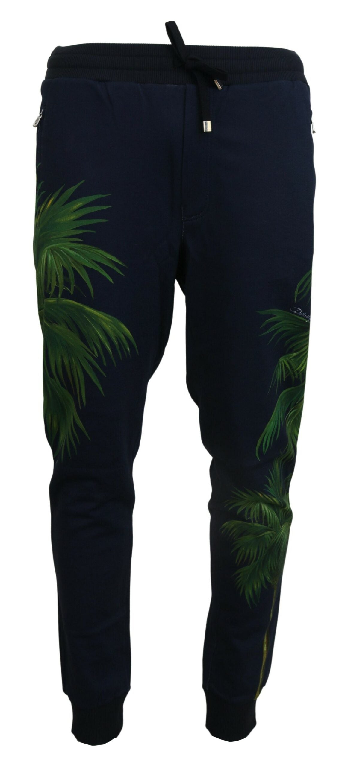 Dolce &amp; Gabbana Pantalon de jogging élégant en coton avec motif imprimé