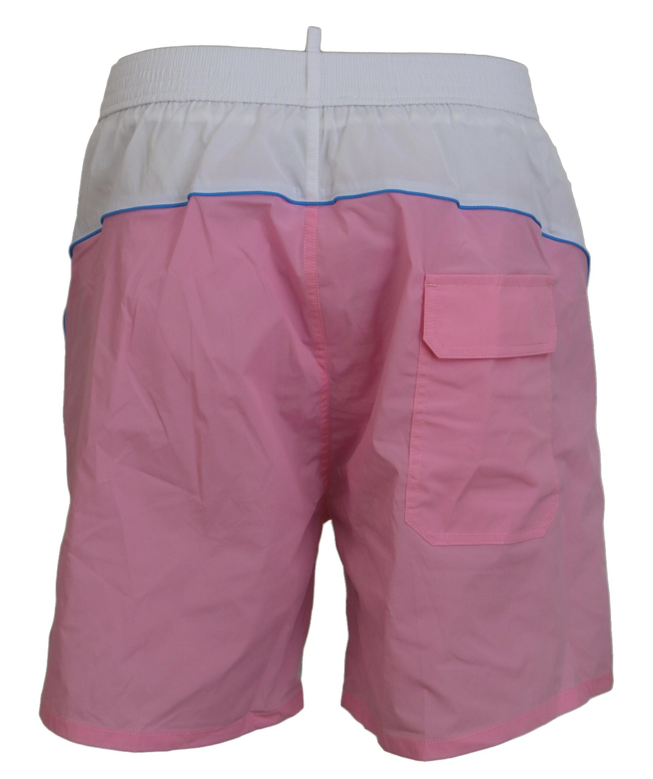 Dsquared² Short de bain chic imprimé blanc et rose