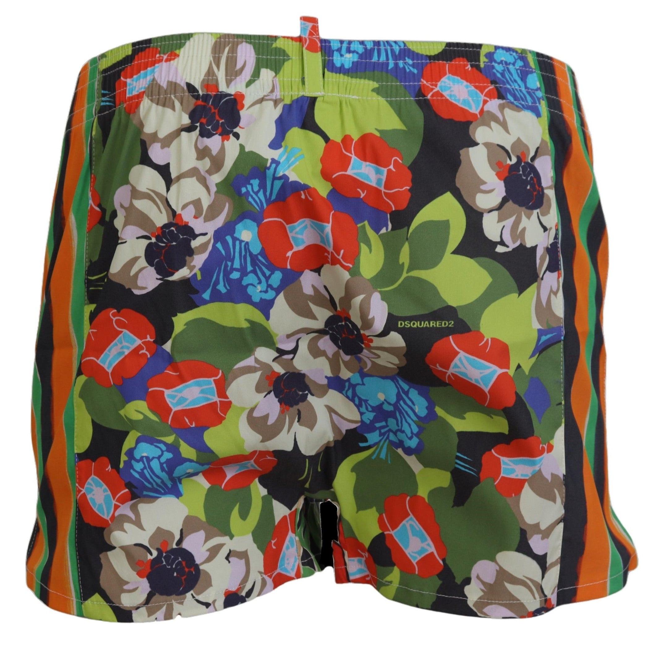 Dsquared² Short de bain fleuri multicolore pour homme