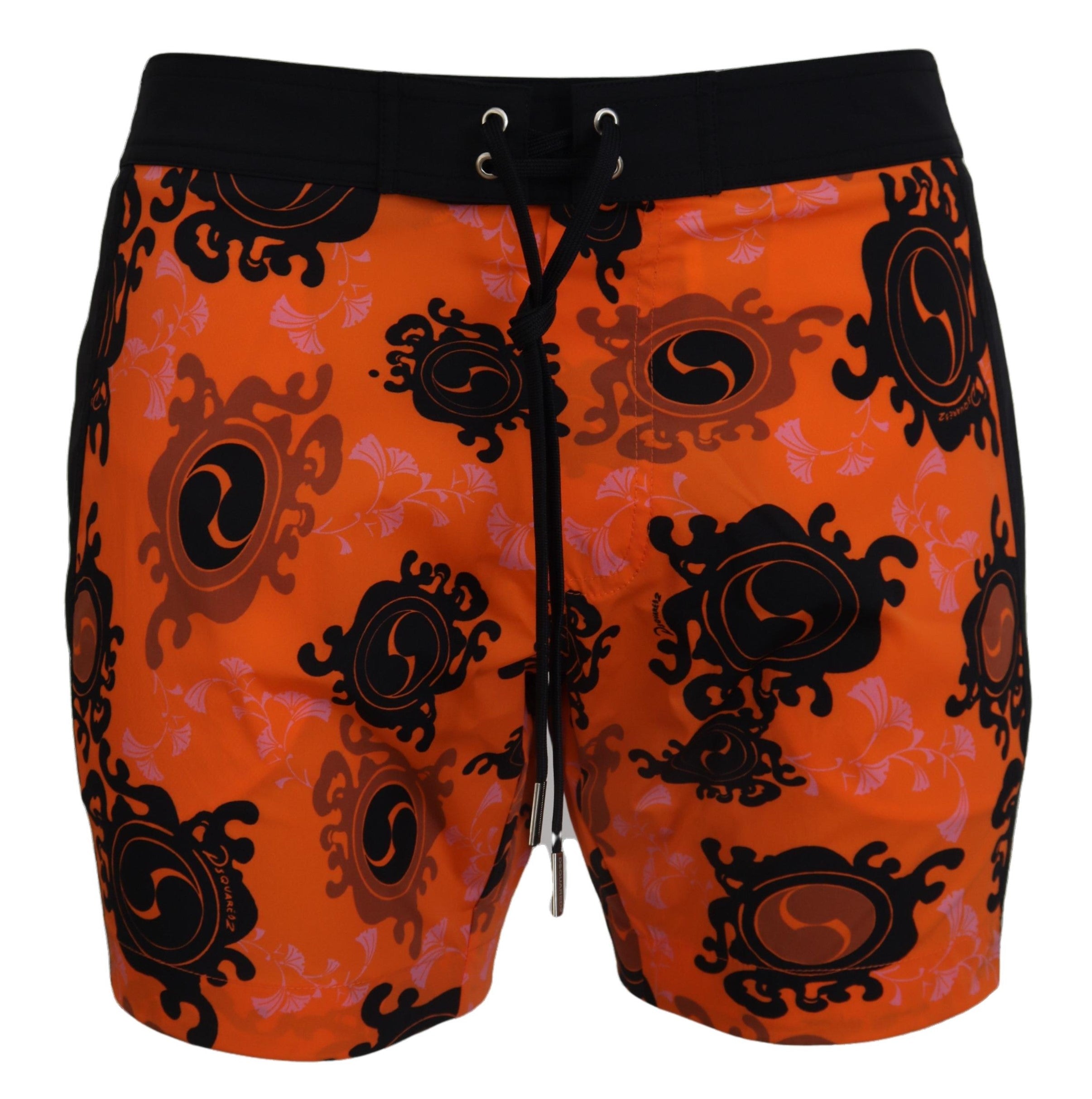 Dsquared² Boxer short de bain orange chic pour homme